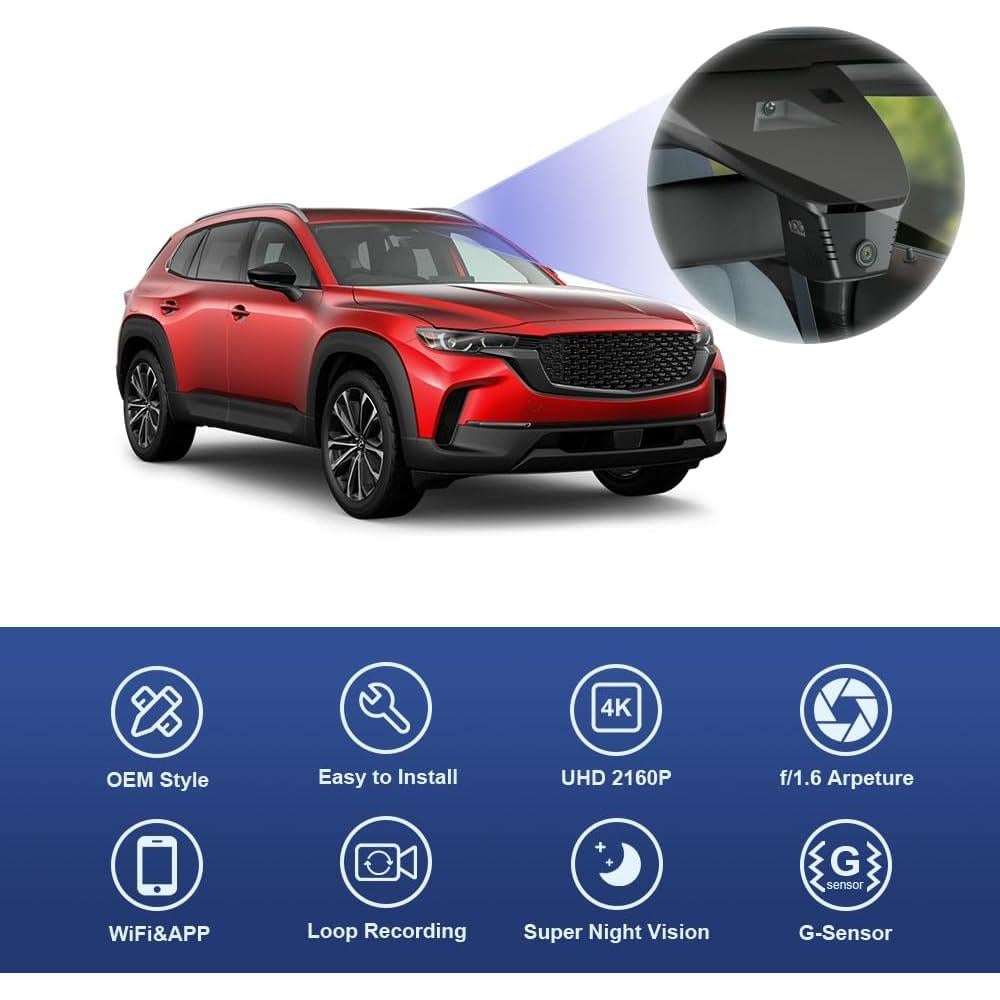 Cámara de Salpicadero Fitcamx 4K para Mazda CX-50 2025