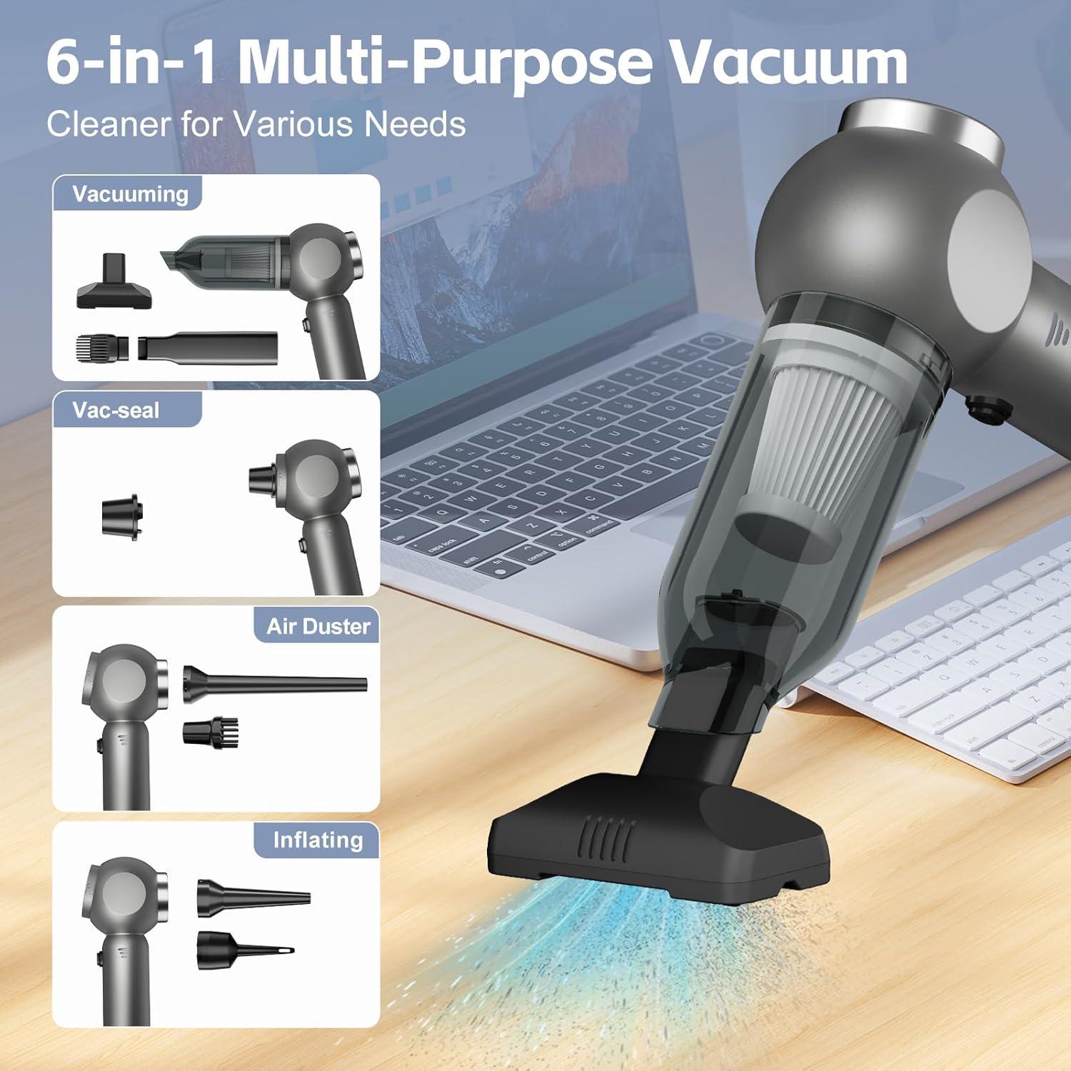 Aspiradora portátil HOMIGIFTY sw-102 120W 22000Pa sin cable