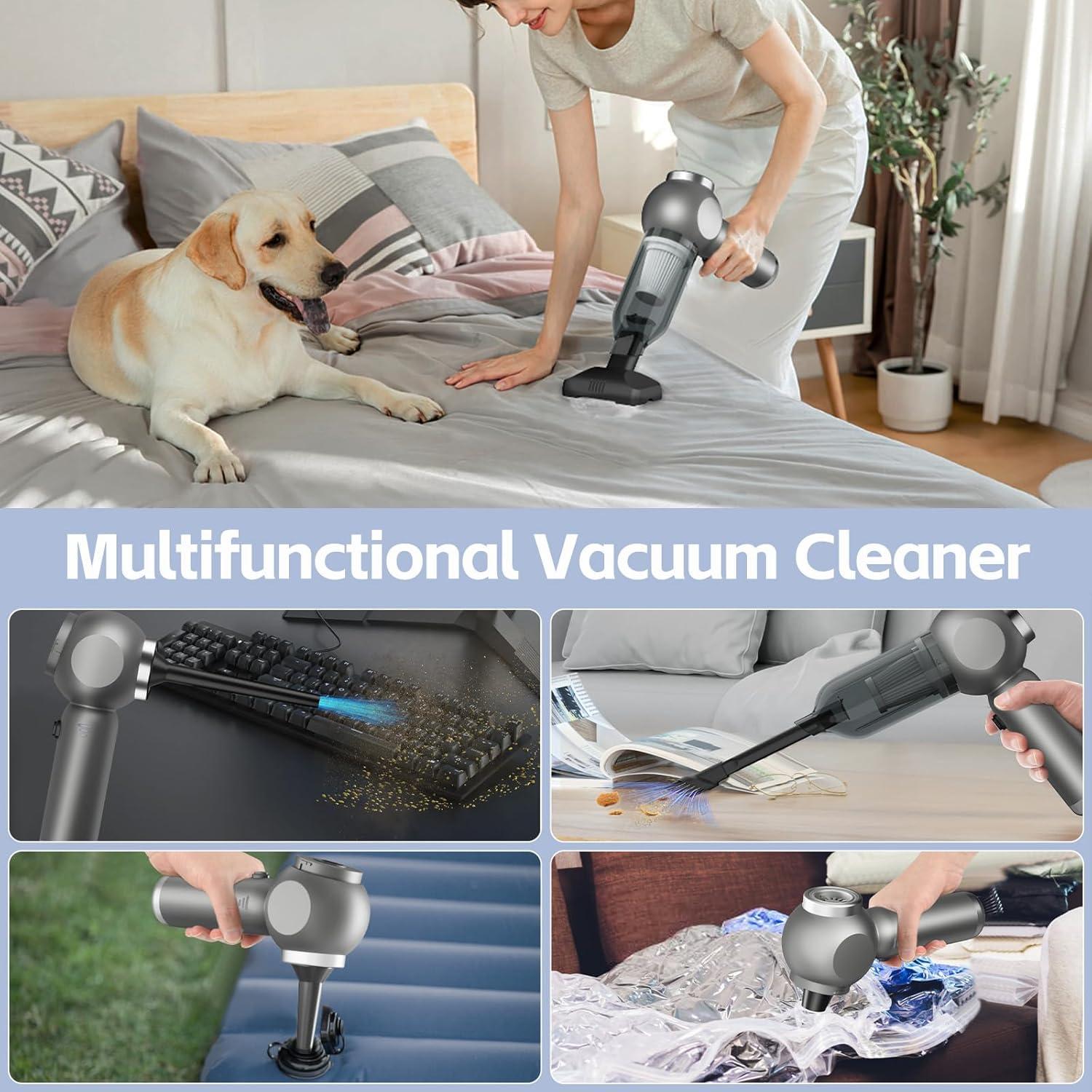 Aspiradora portátil HOMIGIFTY sw-102 120W 22000Pa sin cable