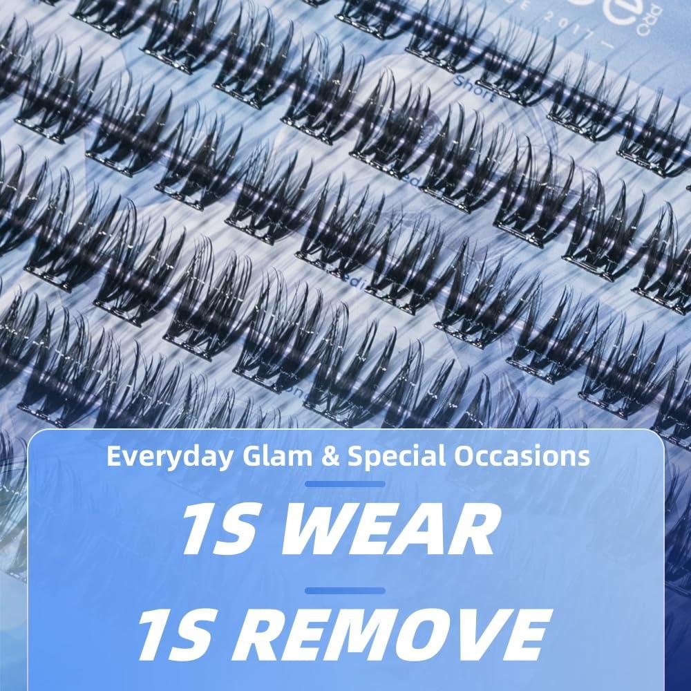 Grupos de Pestañas Autoadhesivas GOLLEE 6D Reutilizables