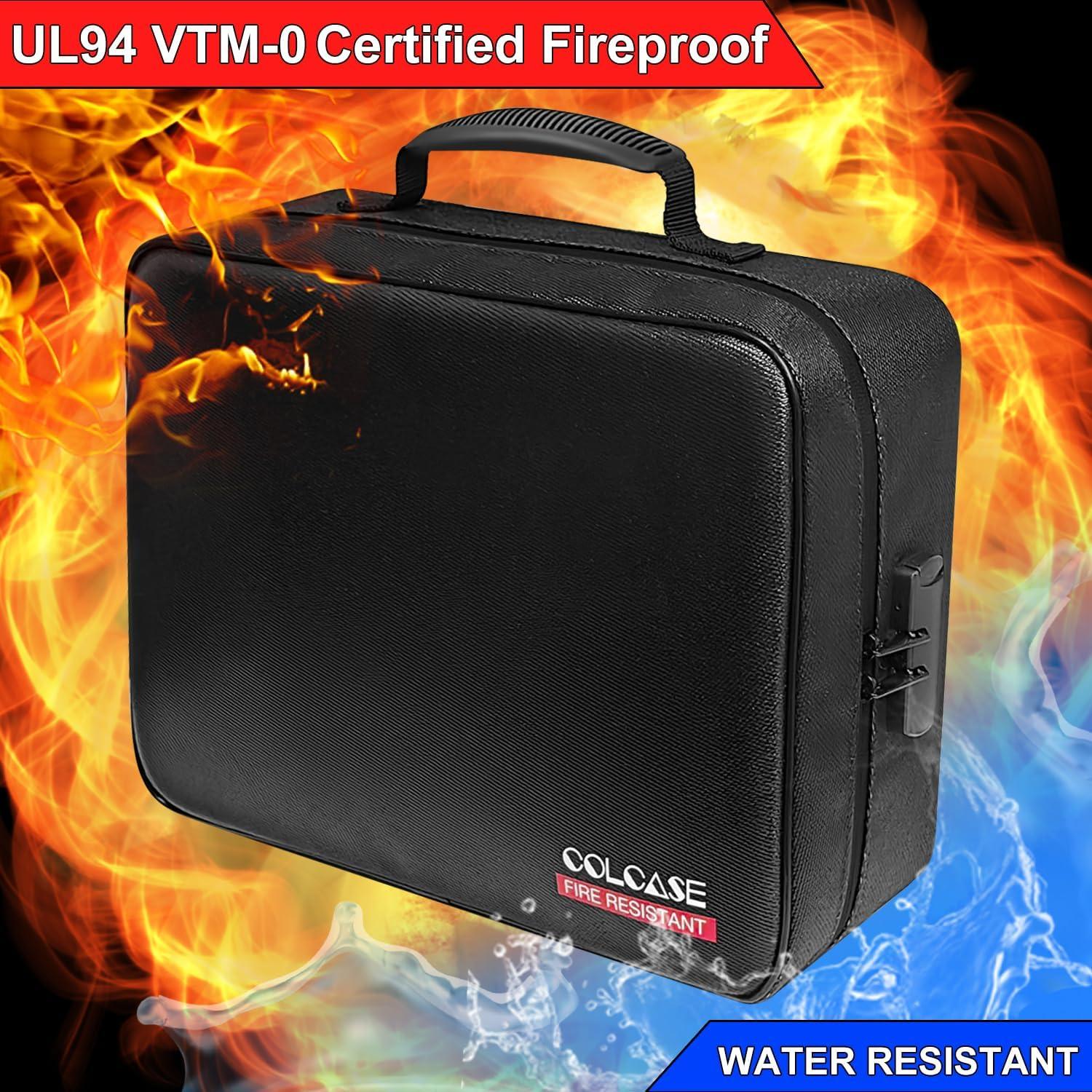 Bolsa de Documentos a Prueba de Fuego COLCASE 38x27cm con Cerradura