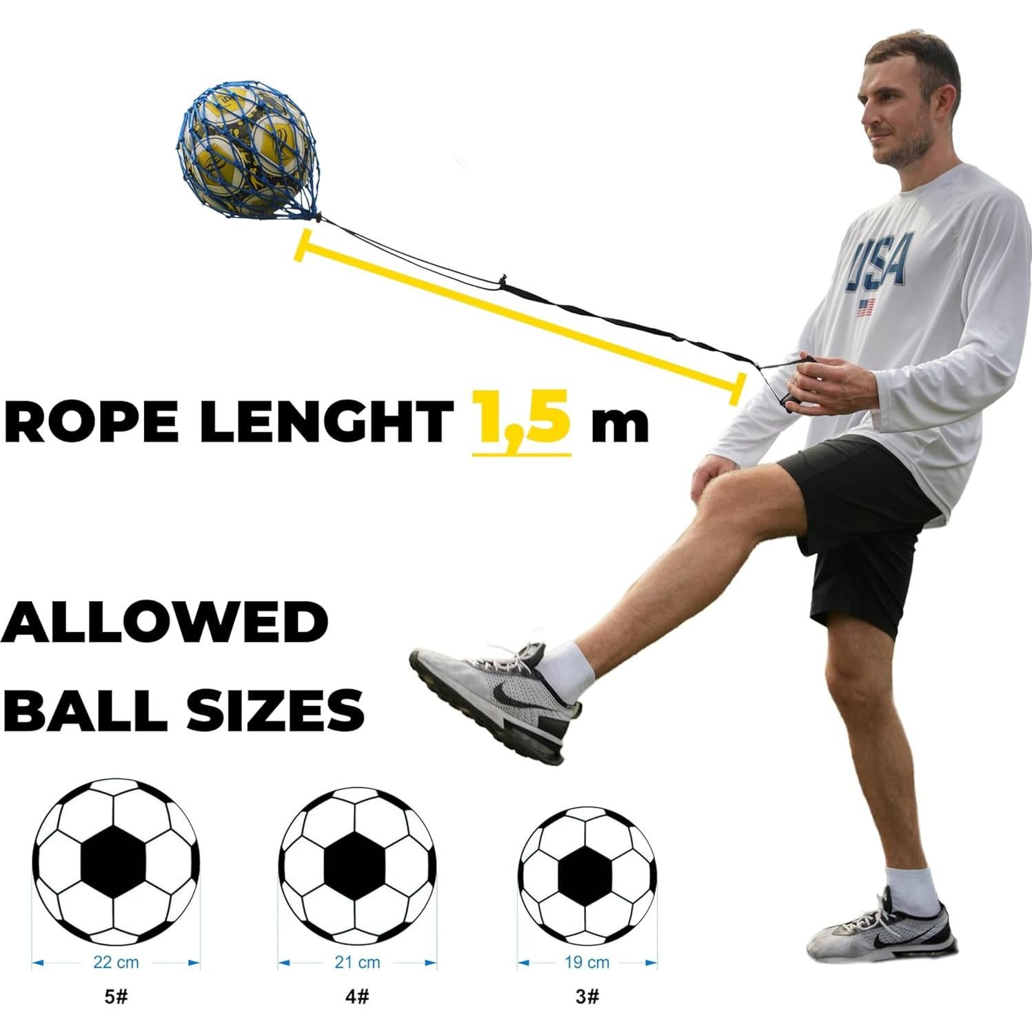 Entrenador de Patada de Fútbol PodiuMax con Manija Ajustable