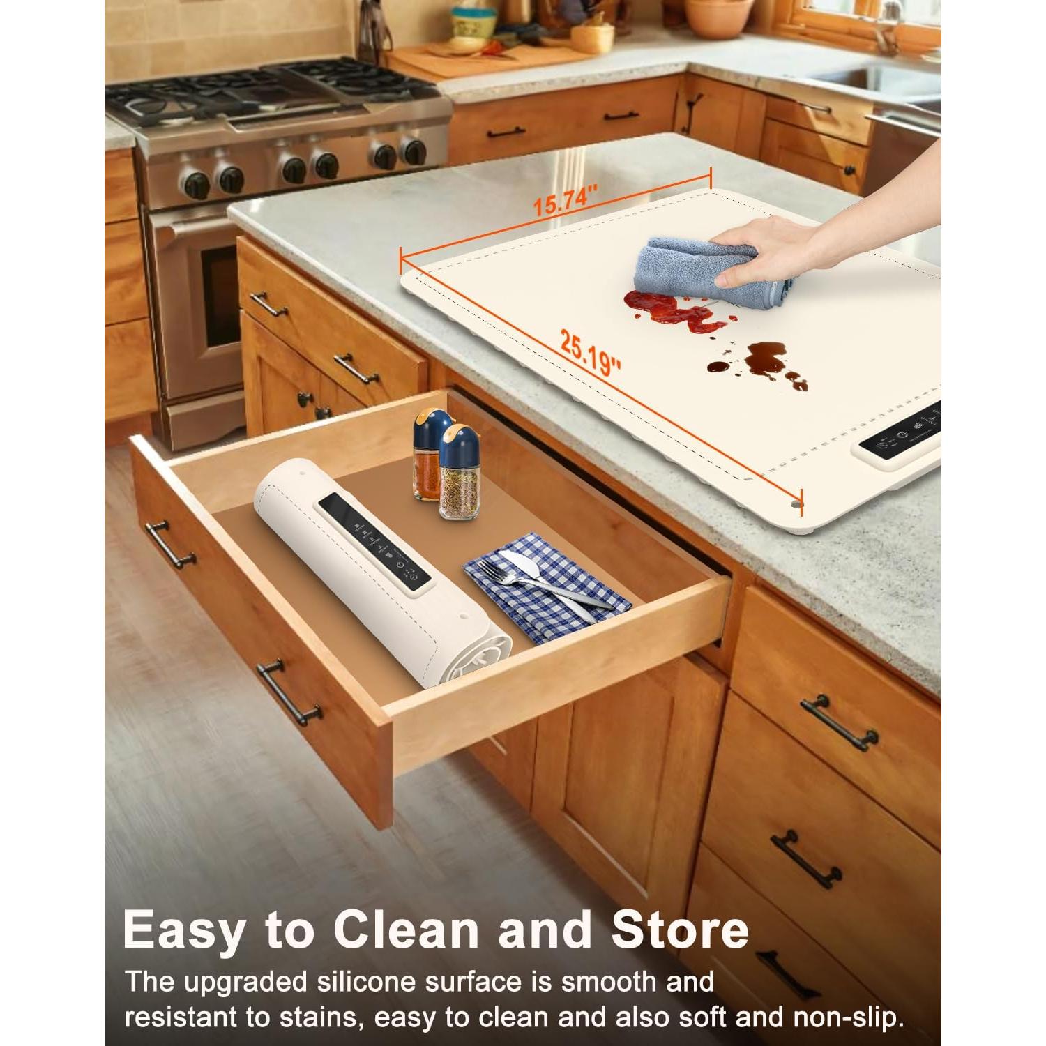 Bandeja Calentadora Eléctrica Mojimdo 250W 100°C - Blanco Crema