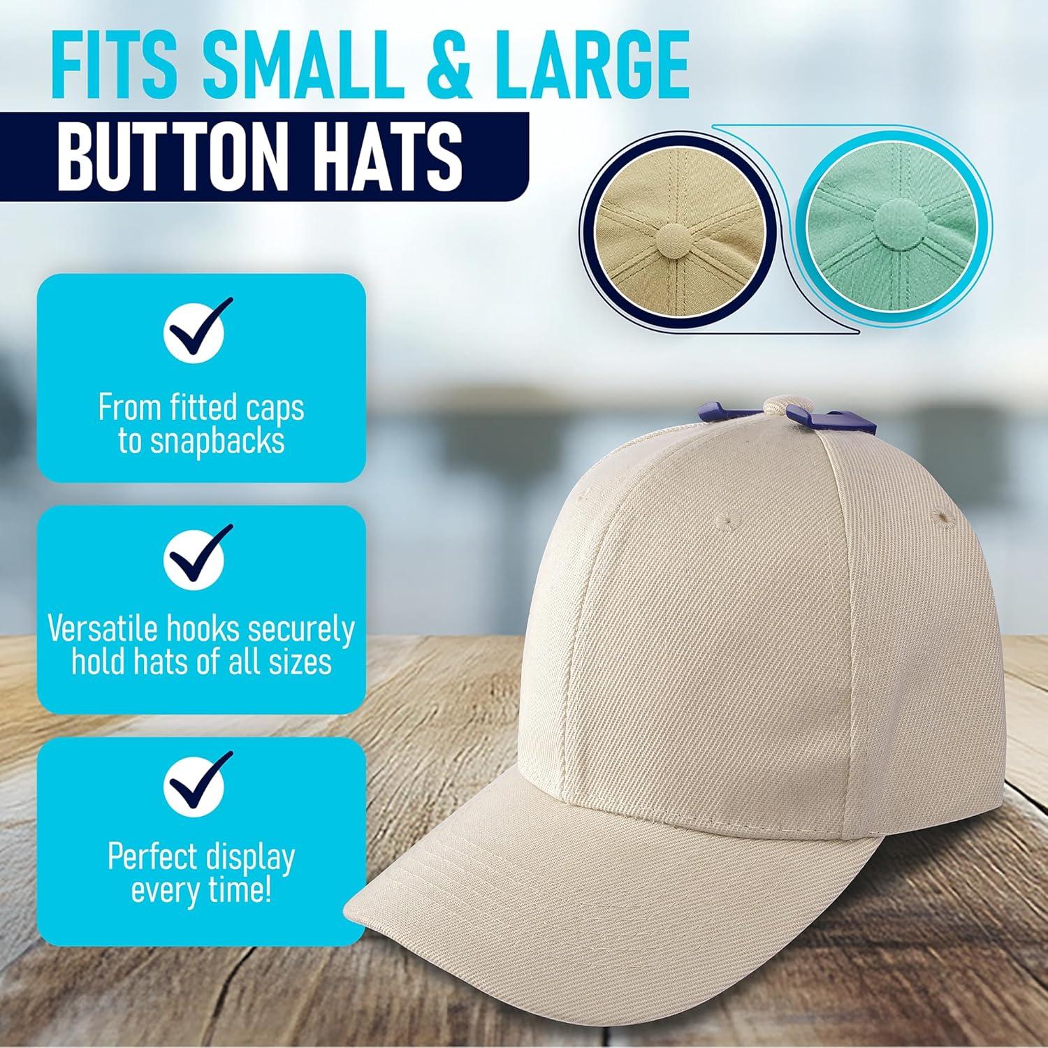 Ganchos Adhesivos para Sombreros Hula Home - Paquete de 10 Azul