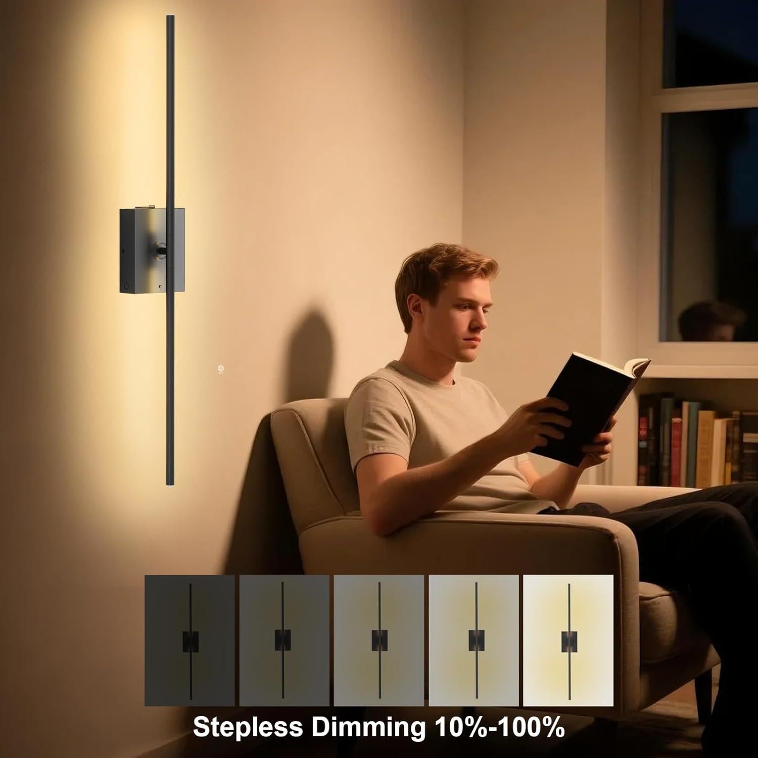 Aplique de Pared Inalámbrico HX HECLX 76.2cm Recargable