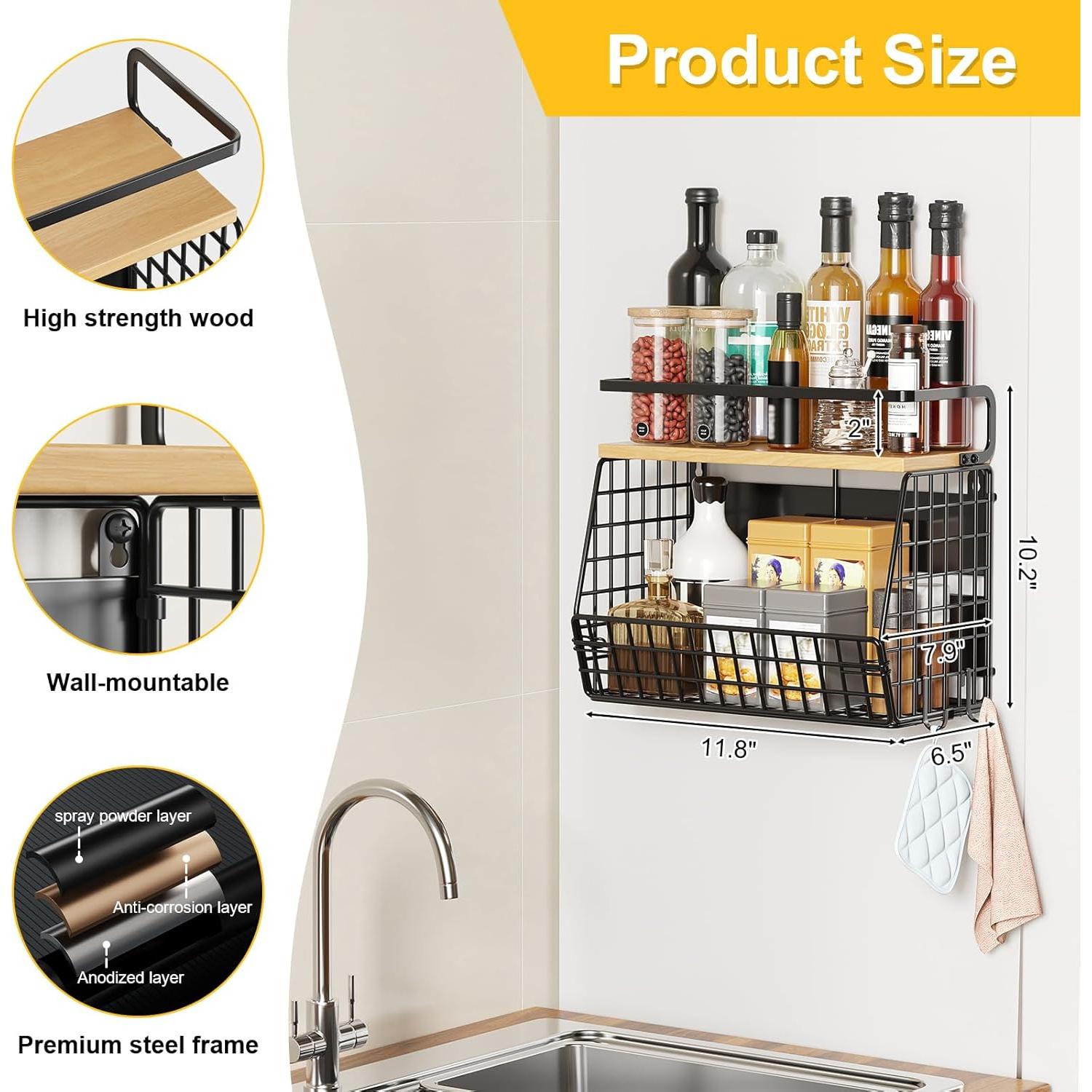 Estante Magnético WBKATN Pequeño con Tapa de Madera 13.61kg