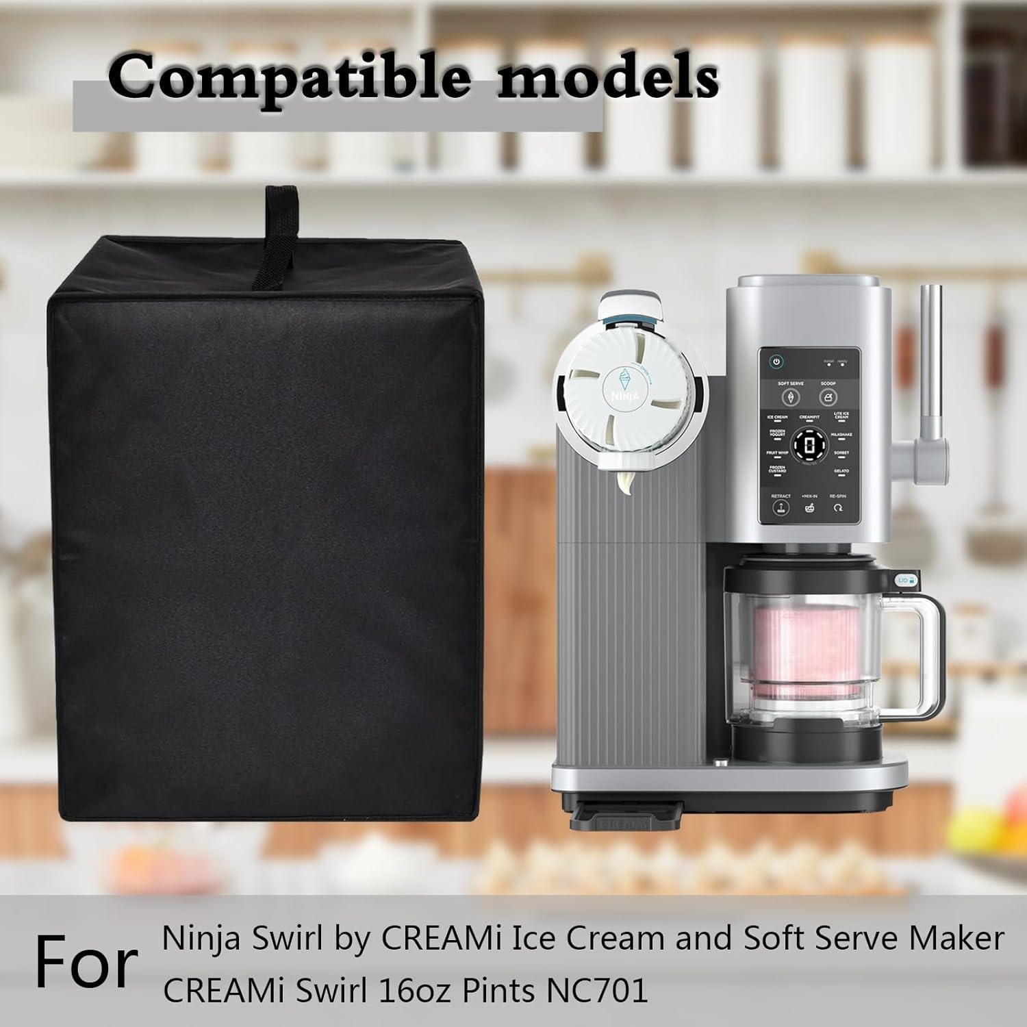 Cubierta para máquina de helados CouldyCasi NC701 Negra