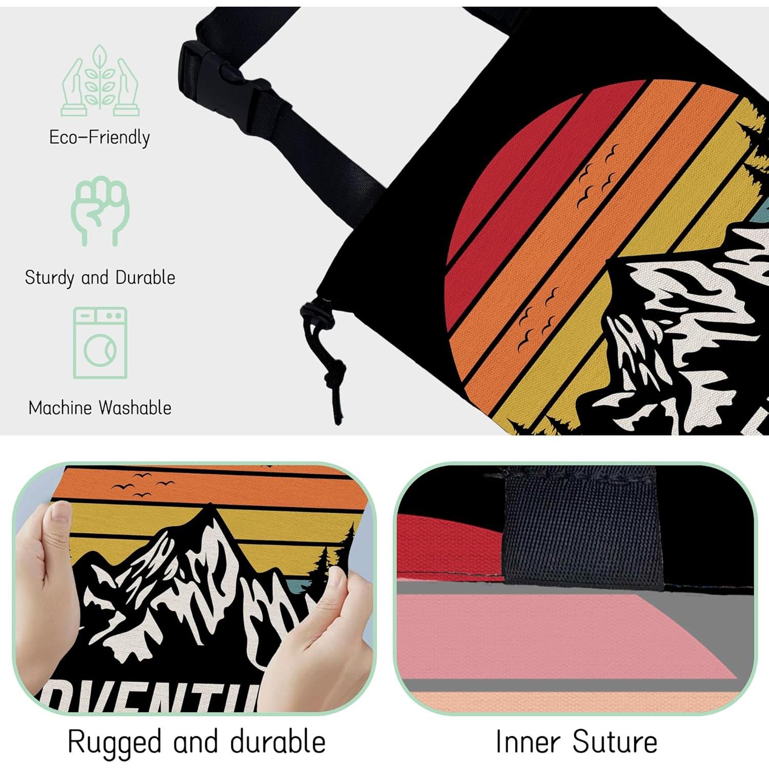 Bolsa de Basura para Coche NHNXHWIA Aventura Montaña Impermeable