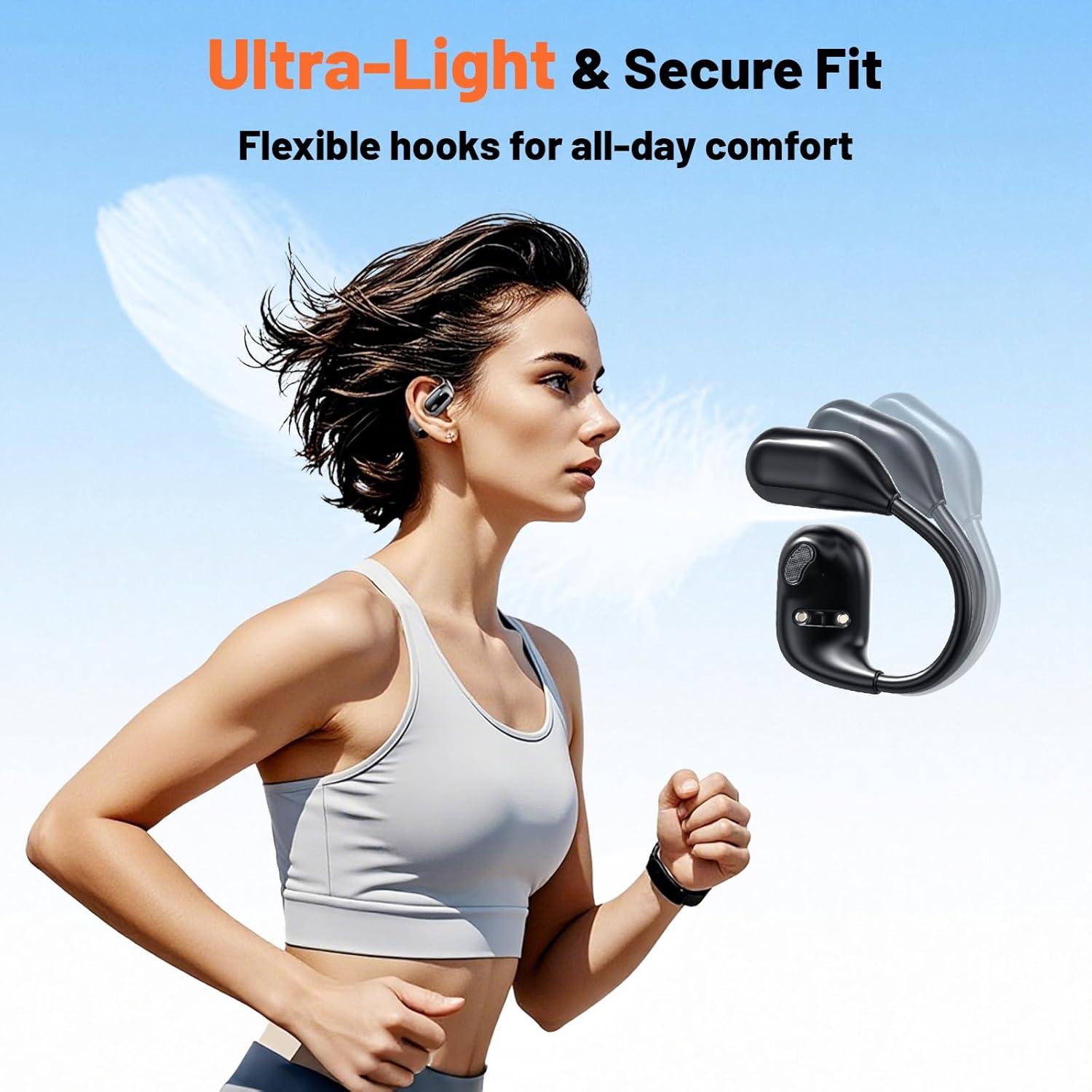 Auriculares Traductores ANVOSED 156 Idiomas AI Negro