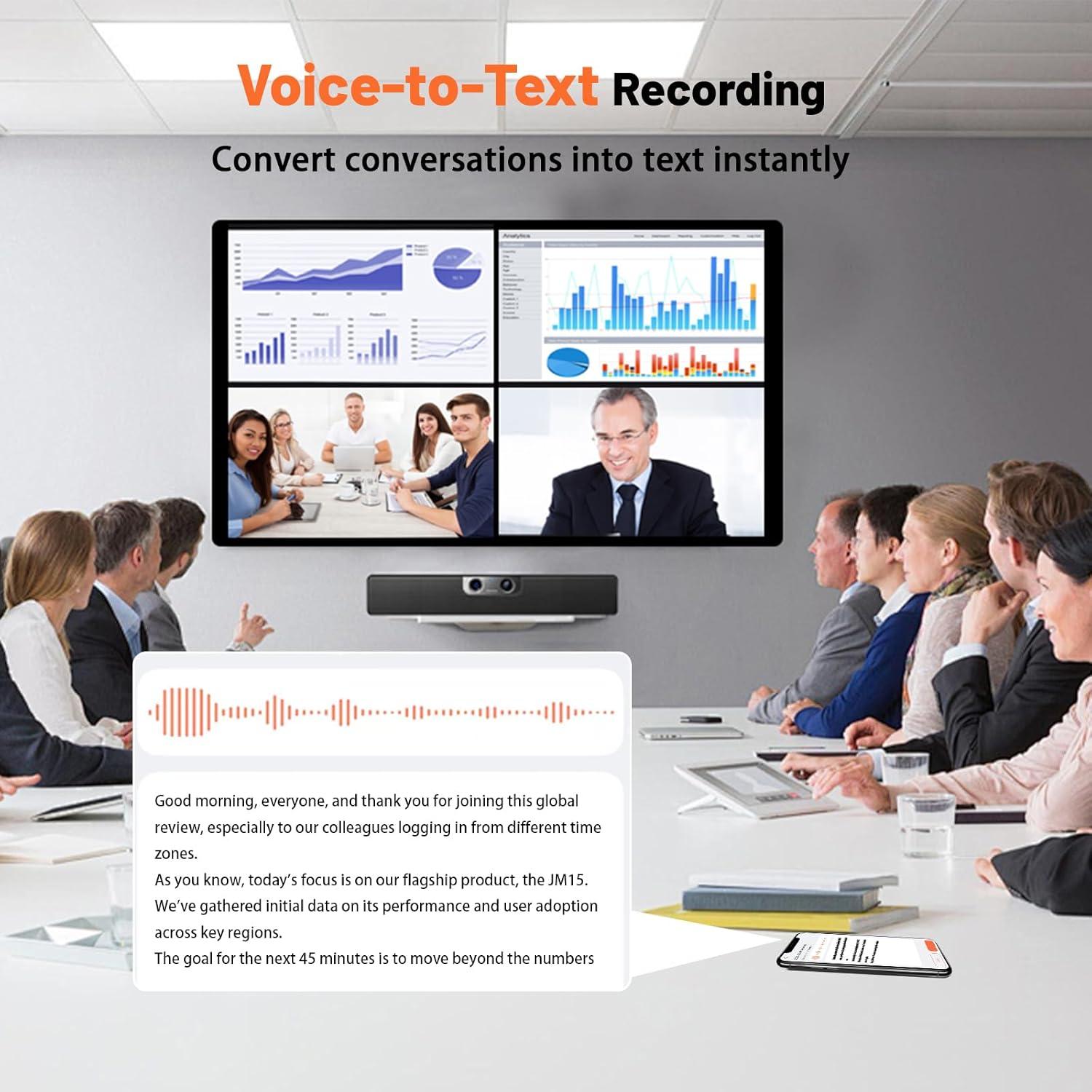 Auriculares Traductores ANVOSED 156 Idiomas AI Negro