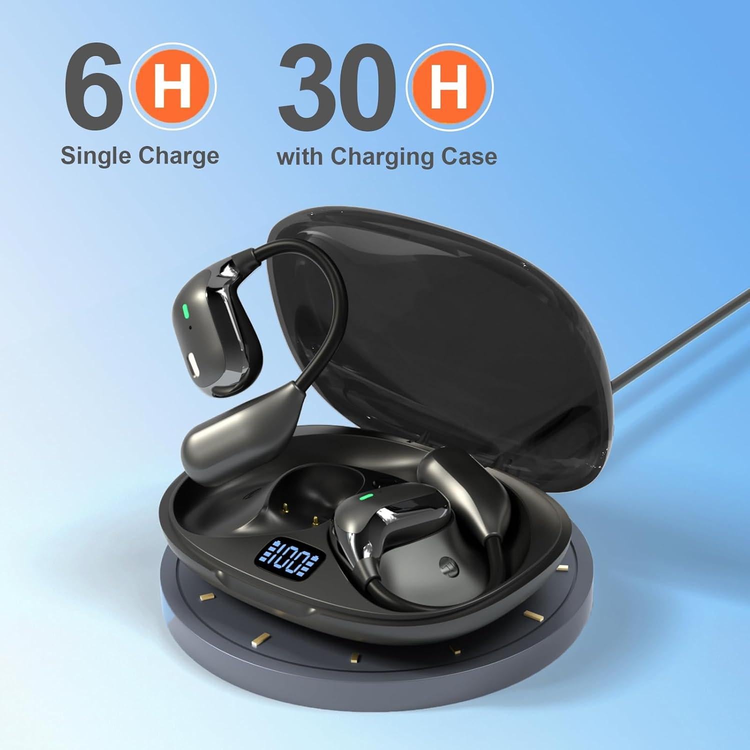 Auriculares Traductores ANVOSED 156 Idiomas AI Negro