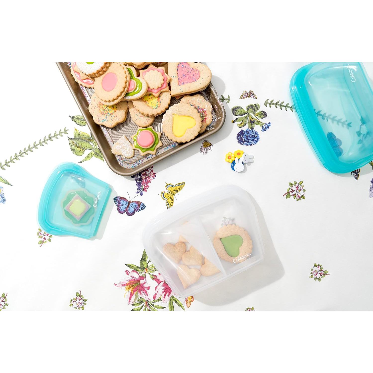 Bolsa de Silicona Reutilizable Cuisipro 1.24L con Divisor