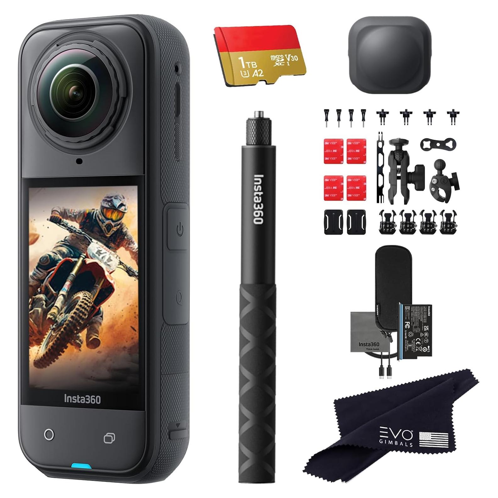 Cámara de Acción 360 Insta360 X5 8K con Lentes Reemplazables