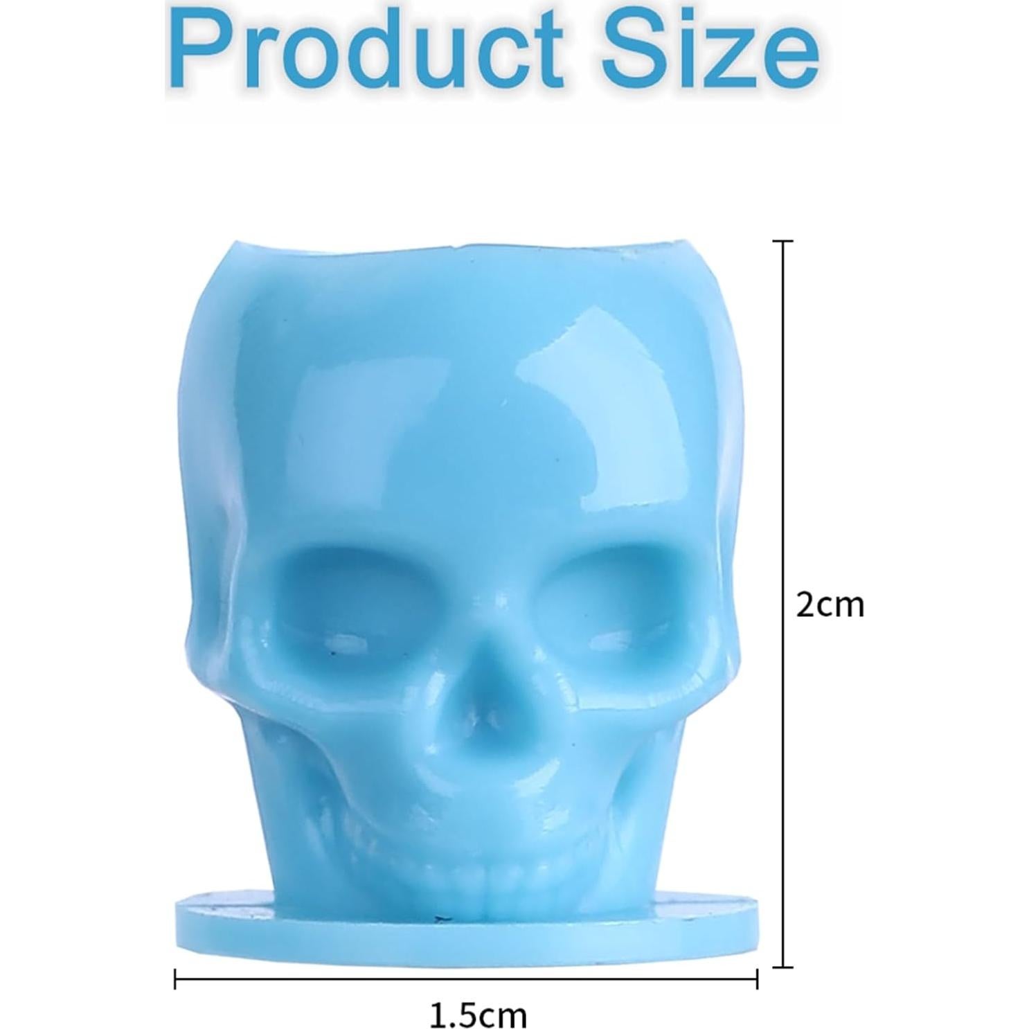 Tazas de Tinta de Tatuaje Desechables Hipifans 60 Pcs Calavera