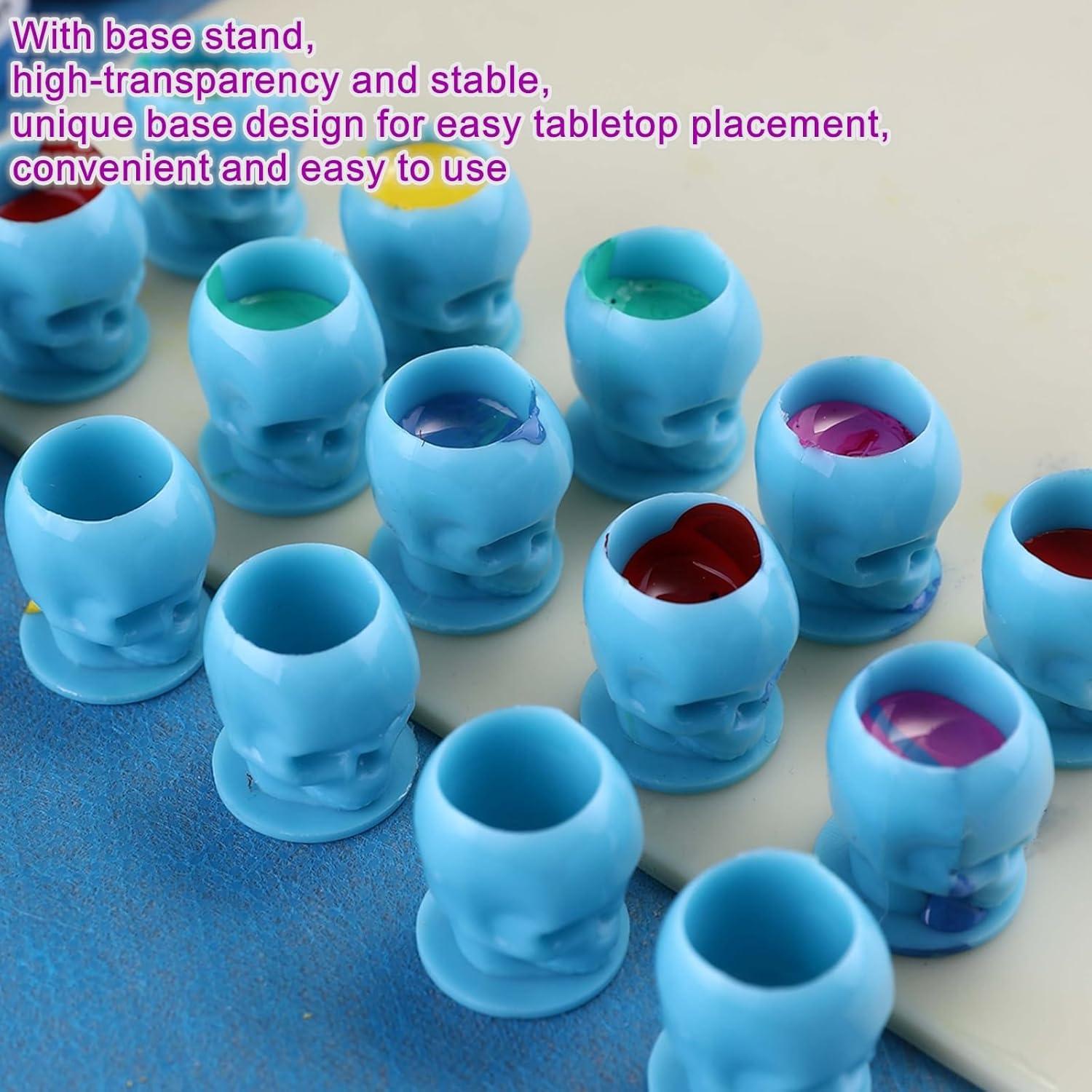 Tazas de Tinta de Tatuaje Desechables Hipifans 60 Pcs Calavera