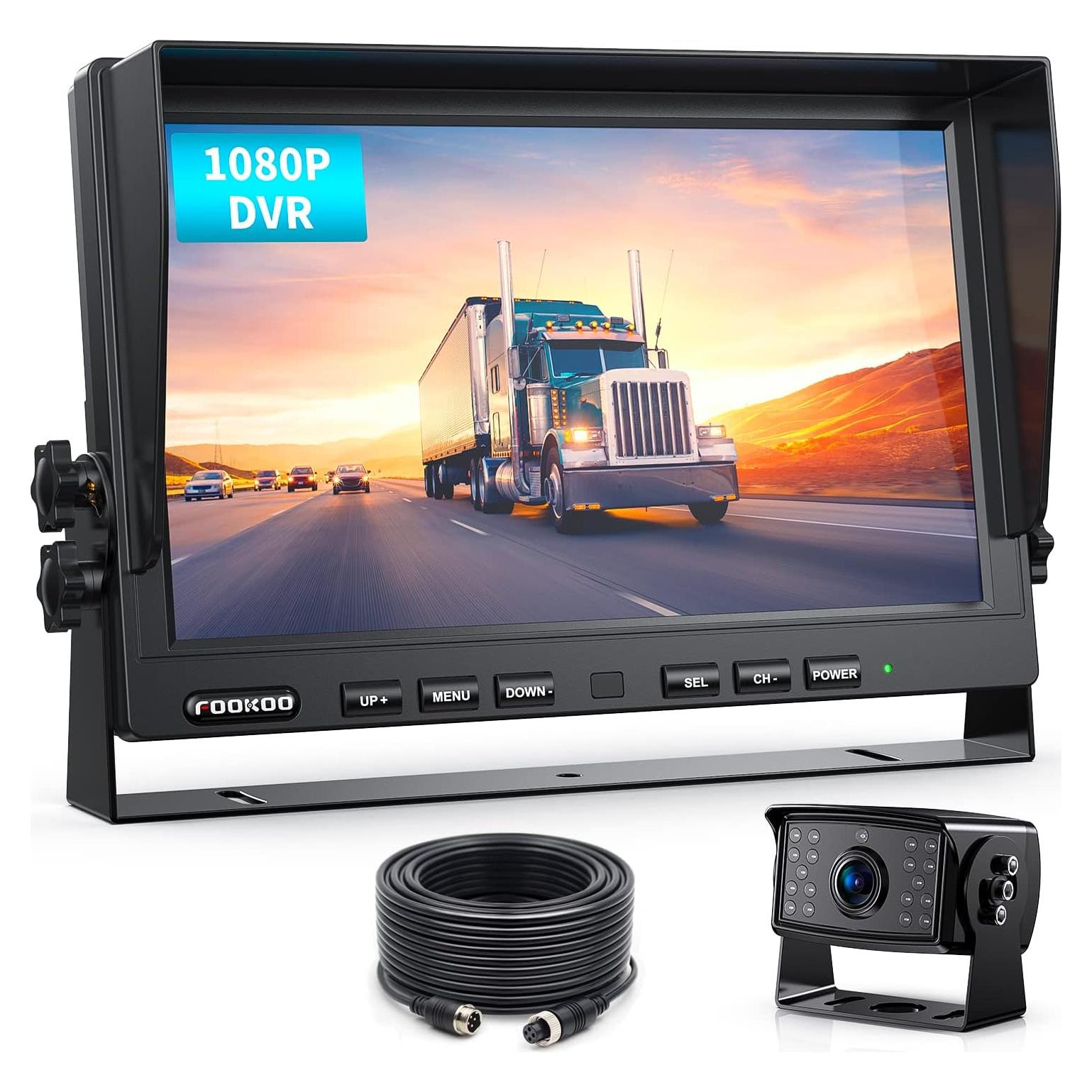 Sistema de Cámara de Respaldo Fookoo 10" HD con Grabación