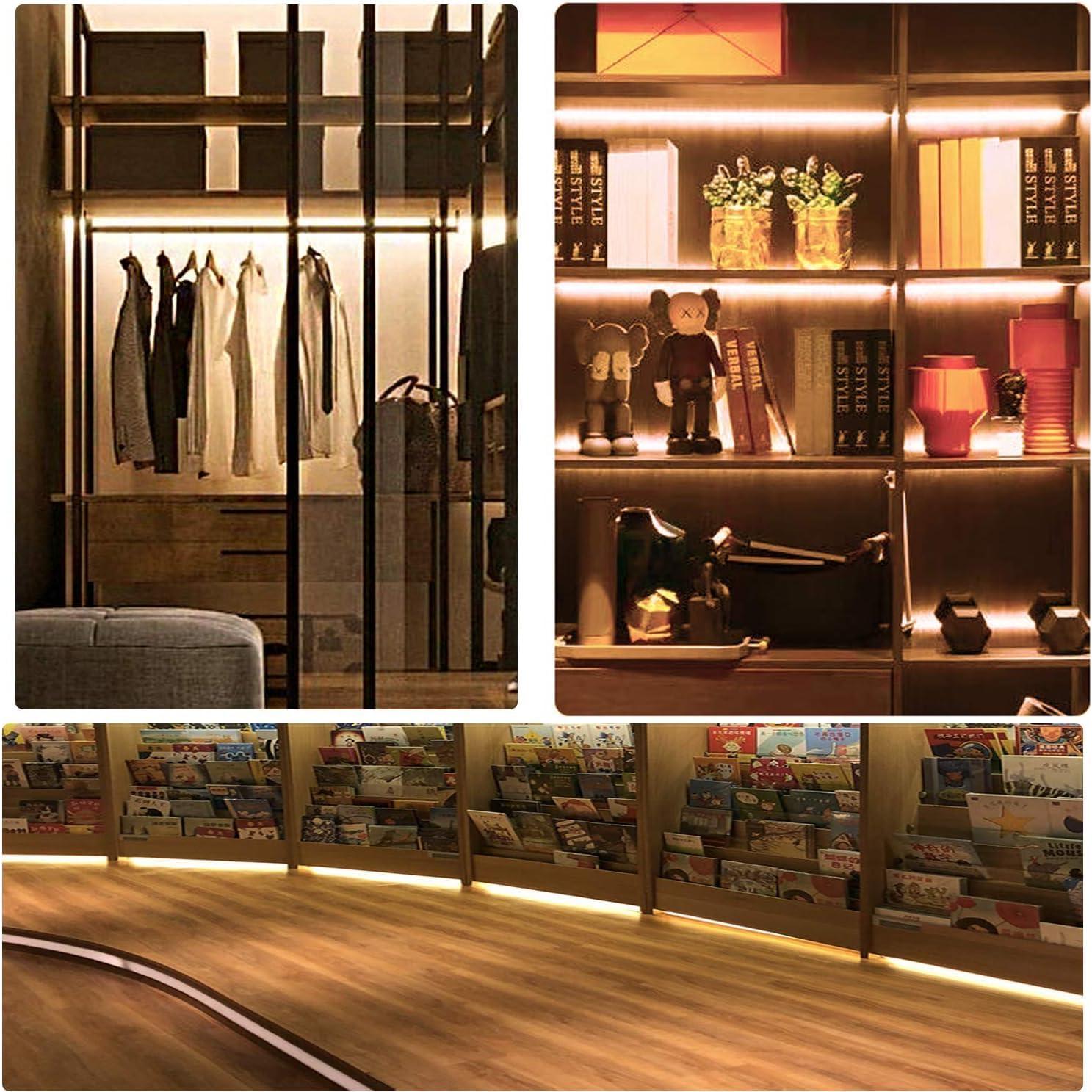 Tira de Luz LED COB 5V 3mm Blanca Cálida 3000K 5m 2000 LEDs