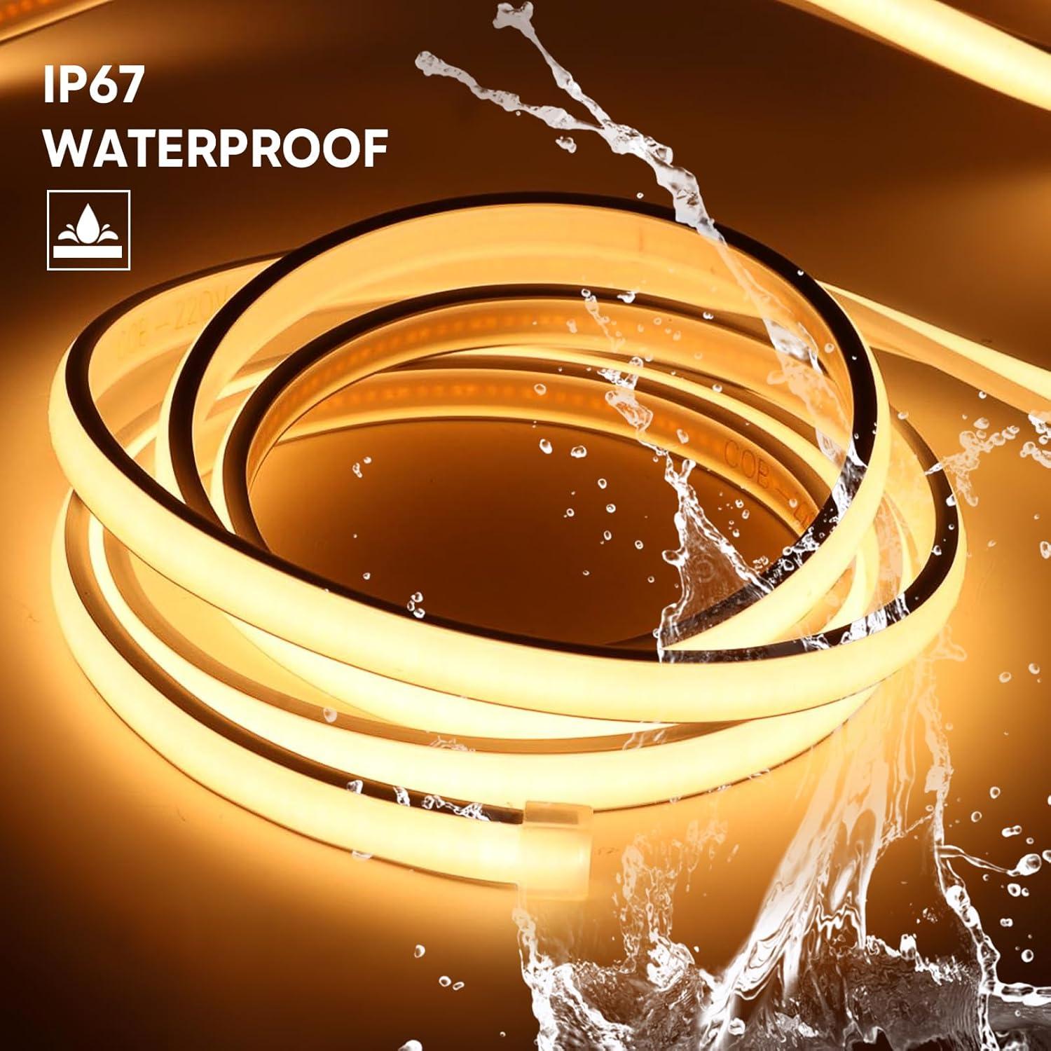 Tira LED 1M IP67 3000K Blanco Cálido PCNingled