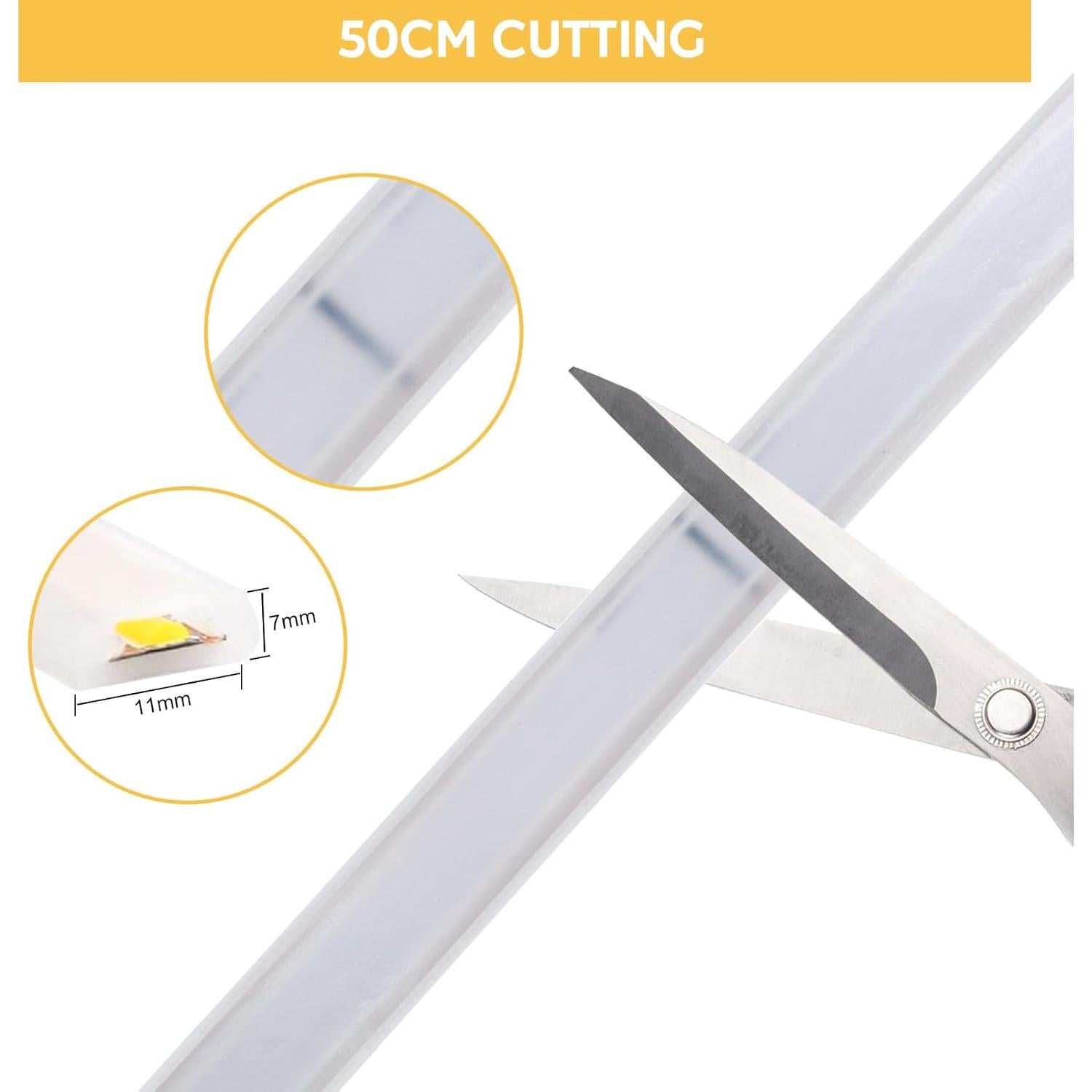 Tira LED 1M IP67 3000K Blanco Cálido PCNingled