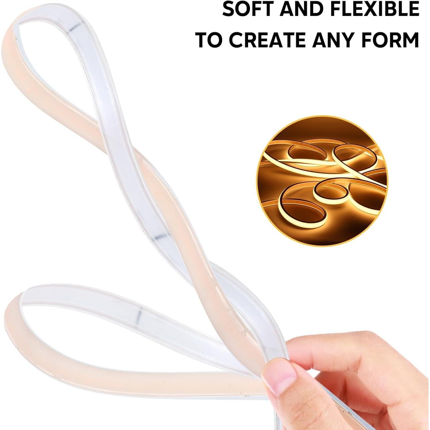 Tira LED 1M IP67 3000K Blanco Cálido PCNingled