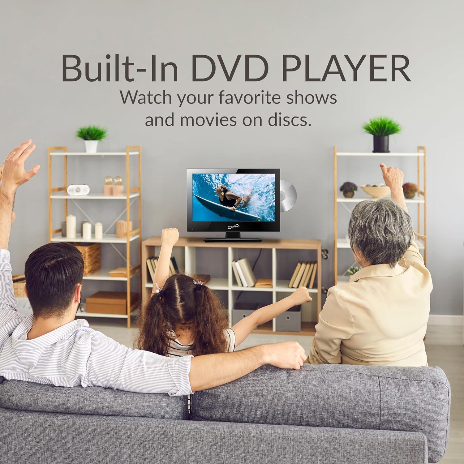 Televisor ELED FHD Supersonic SC-1312 13.3" 1080p DVD HDMI USB