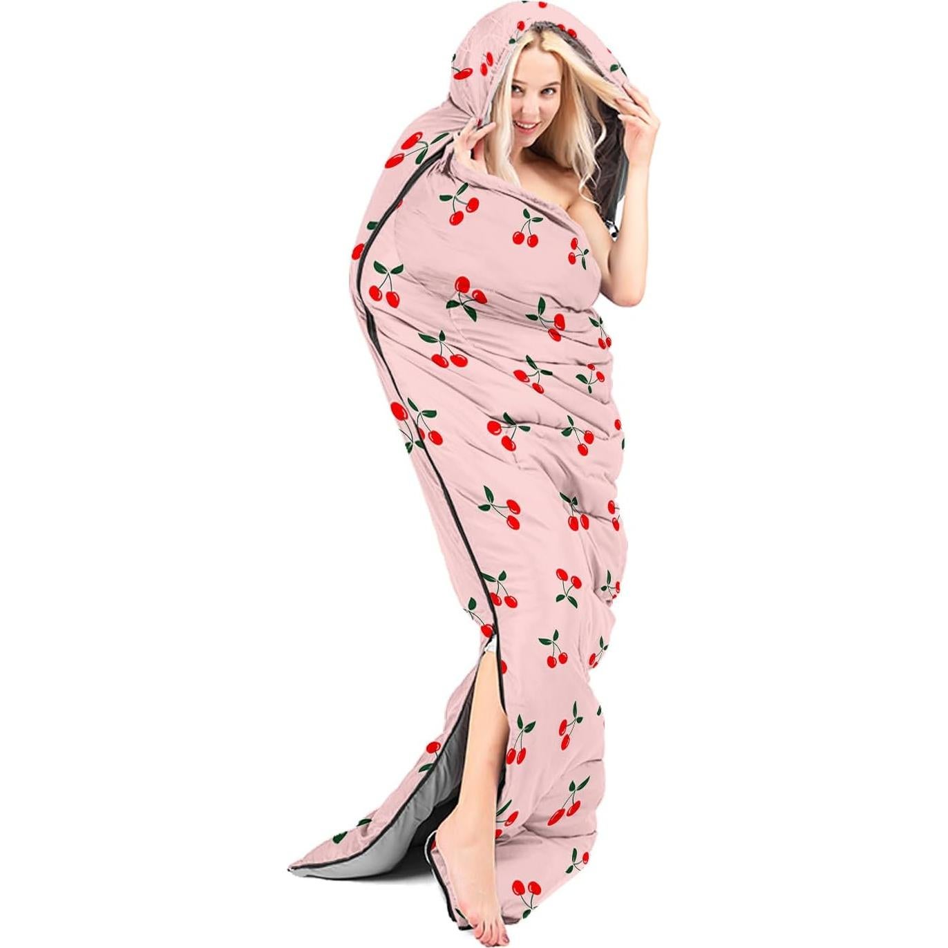 AILONEN Outer Space Astronaut Camping Sleeping Bags,Lightweight & Waterproof,3 Season Warm & Cool Weather,Cartoon Sleeping Bags for Kids,Boys Girls Travelling,Outdoors