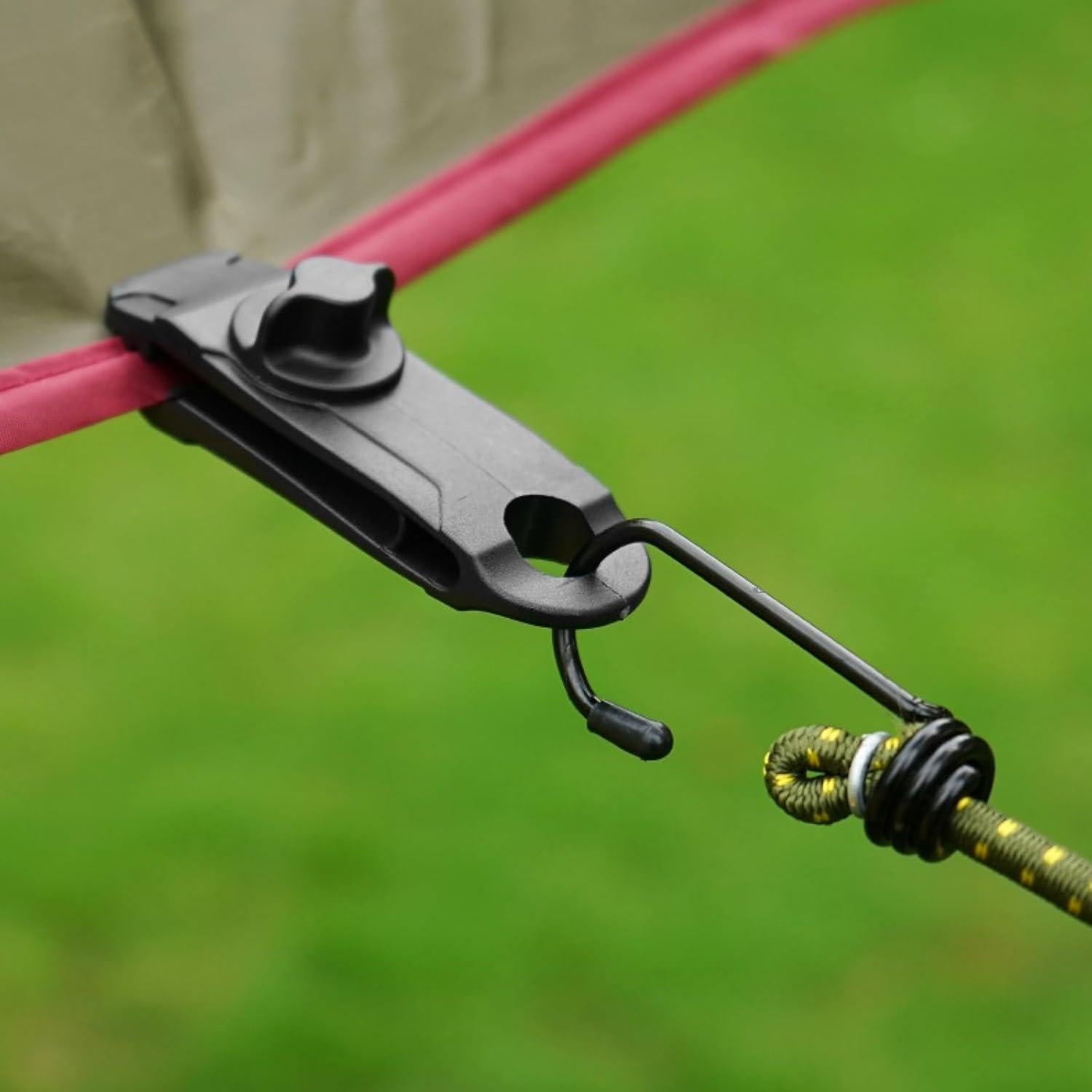 Clips de Lona TRIWONDER Alta Resistencia 12 Piezas Caqui