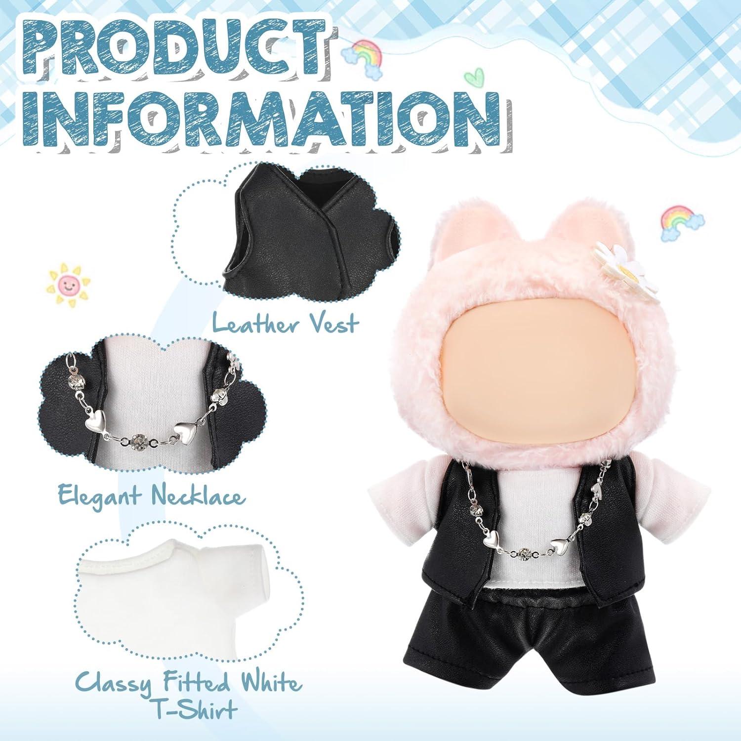 Conjunto de Ropa para Muñecas Hiboom 17 cm Camiseta y Chaleco