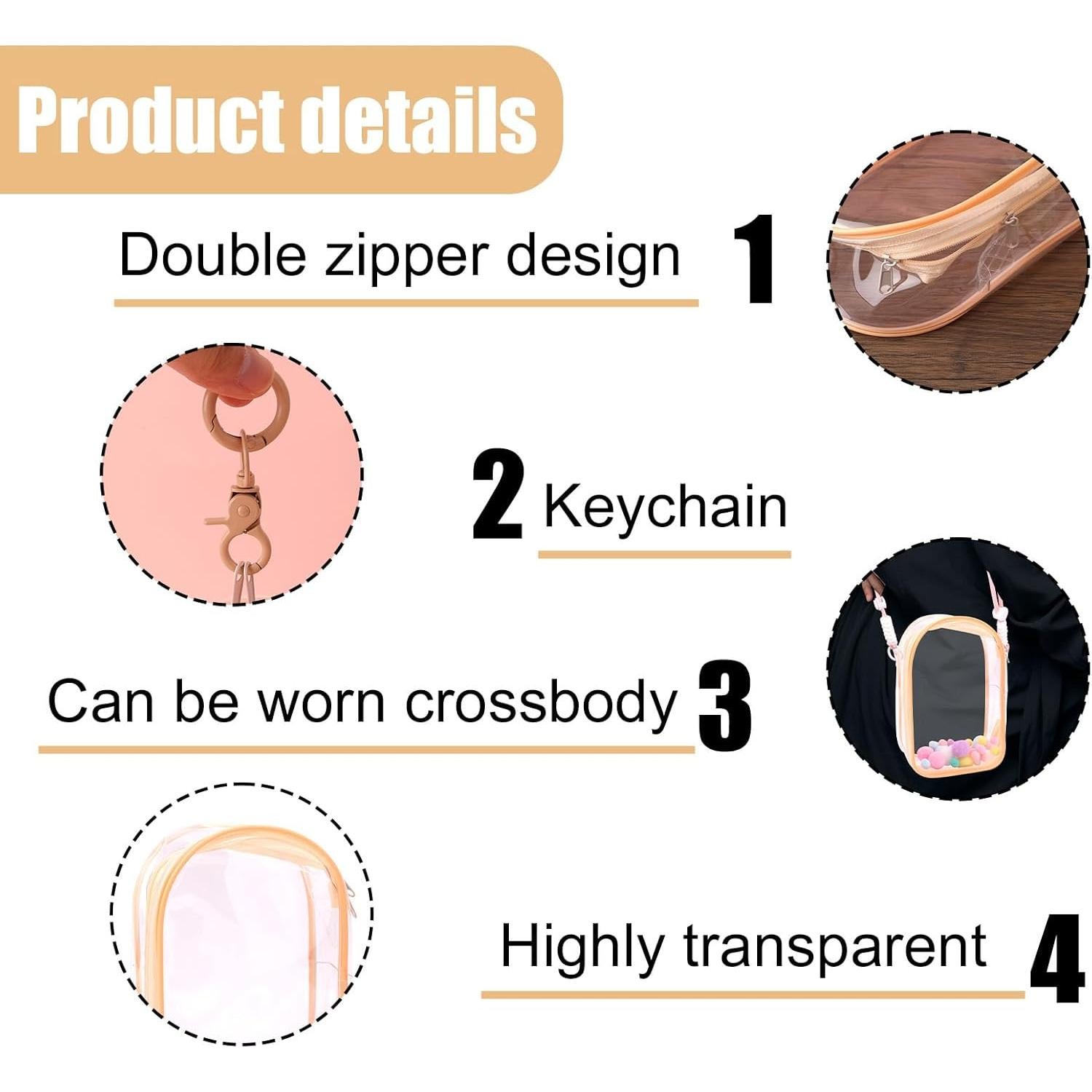 Estuche Protector para Muñecas de Peluche Tinoaly 18.5x12x7cm