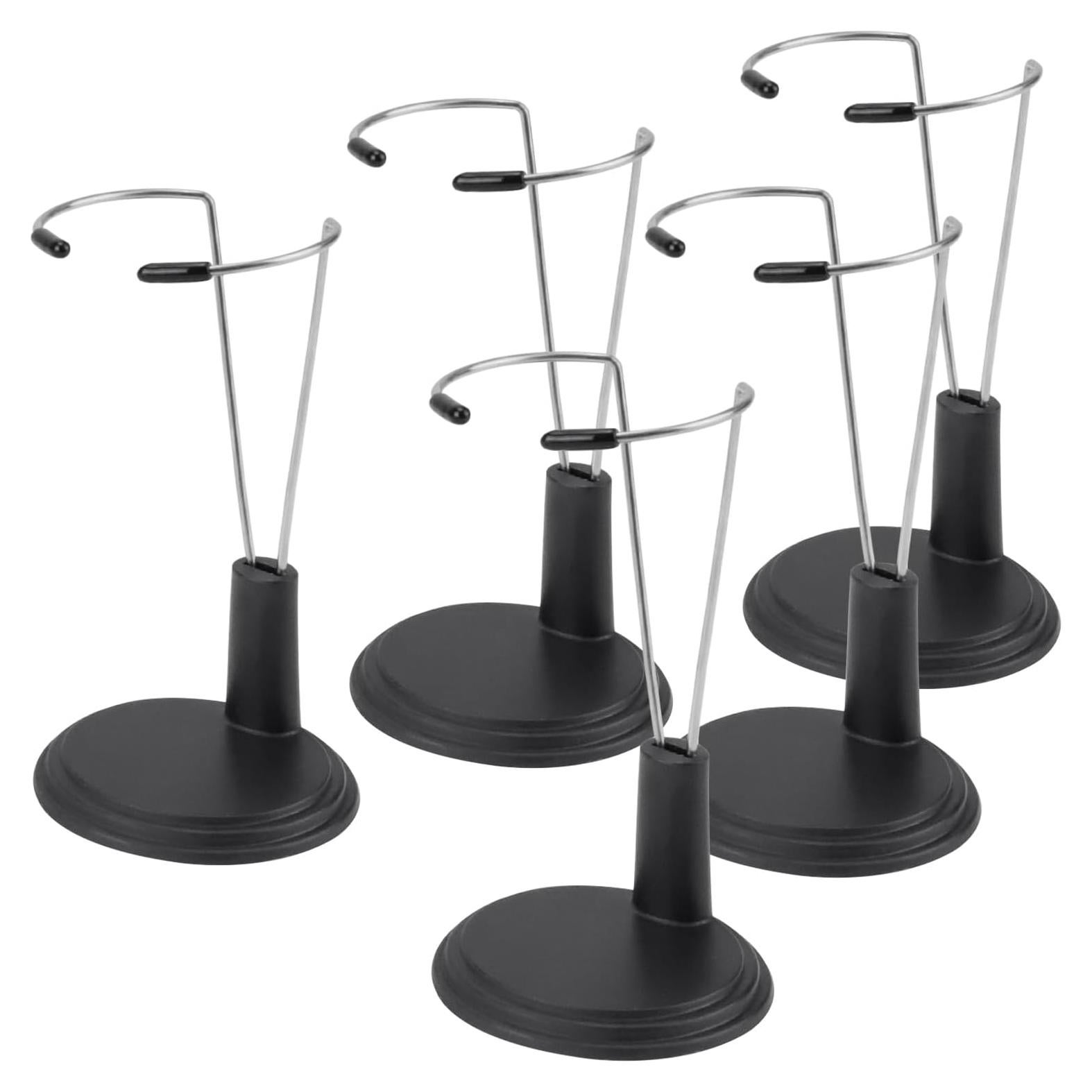 Soporte de exhibición para muñecas HMIEPRS 5 piezas Negro