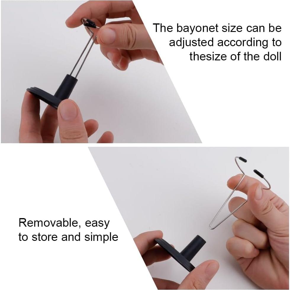 Soporte de exhibición para muñecas HMIEPRS 5 piezas Negro