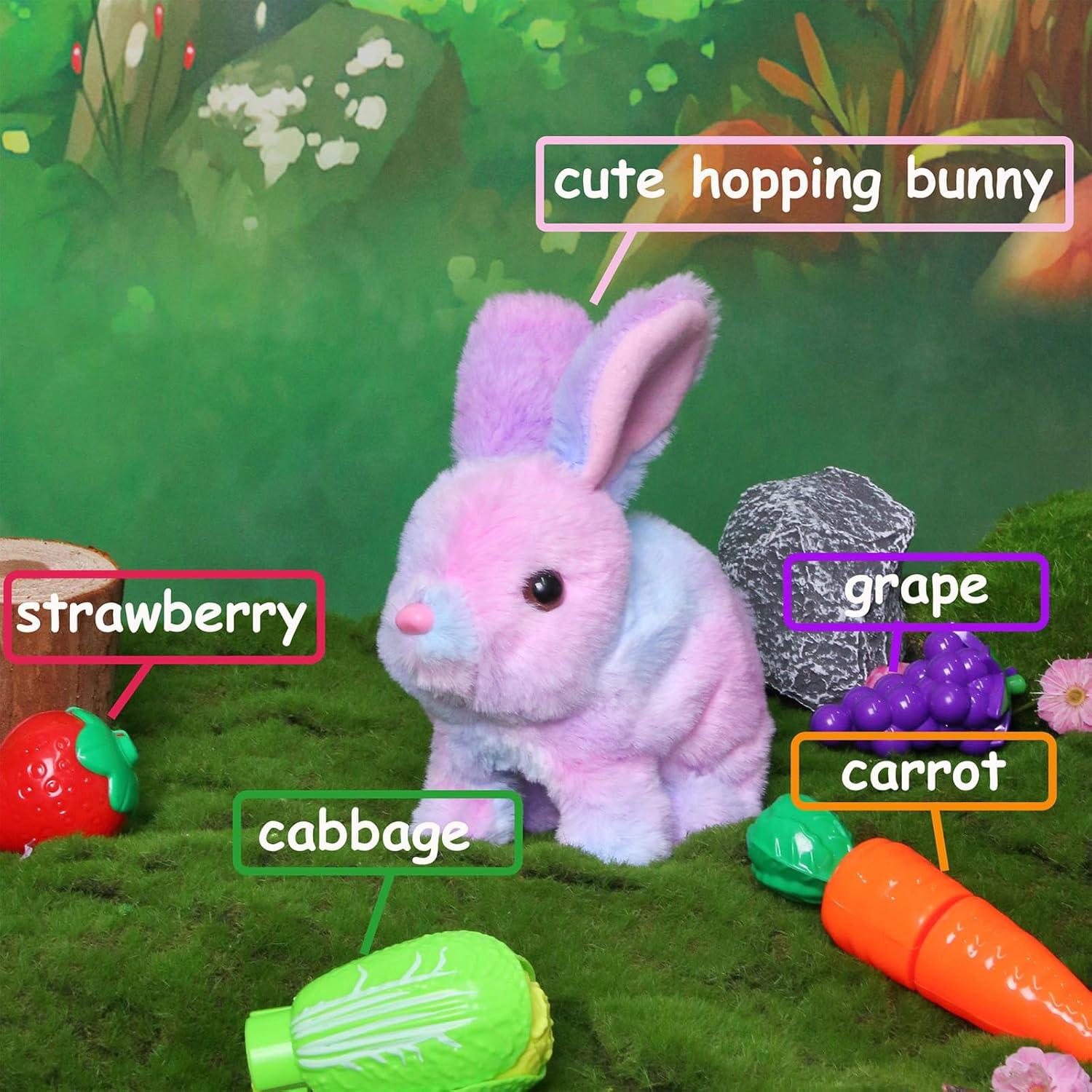 Conejo Saltarín Interactivo Easfan Peluche 18 cm con Sonidos