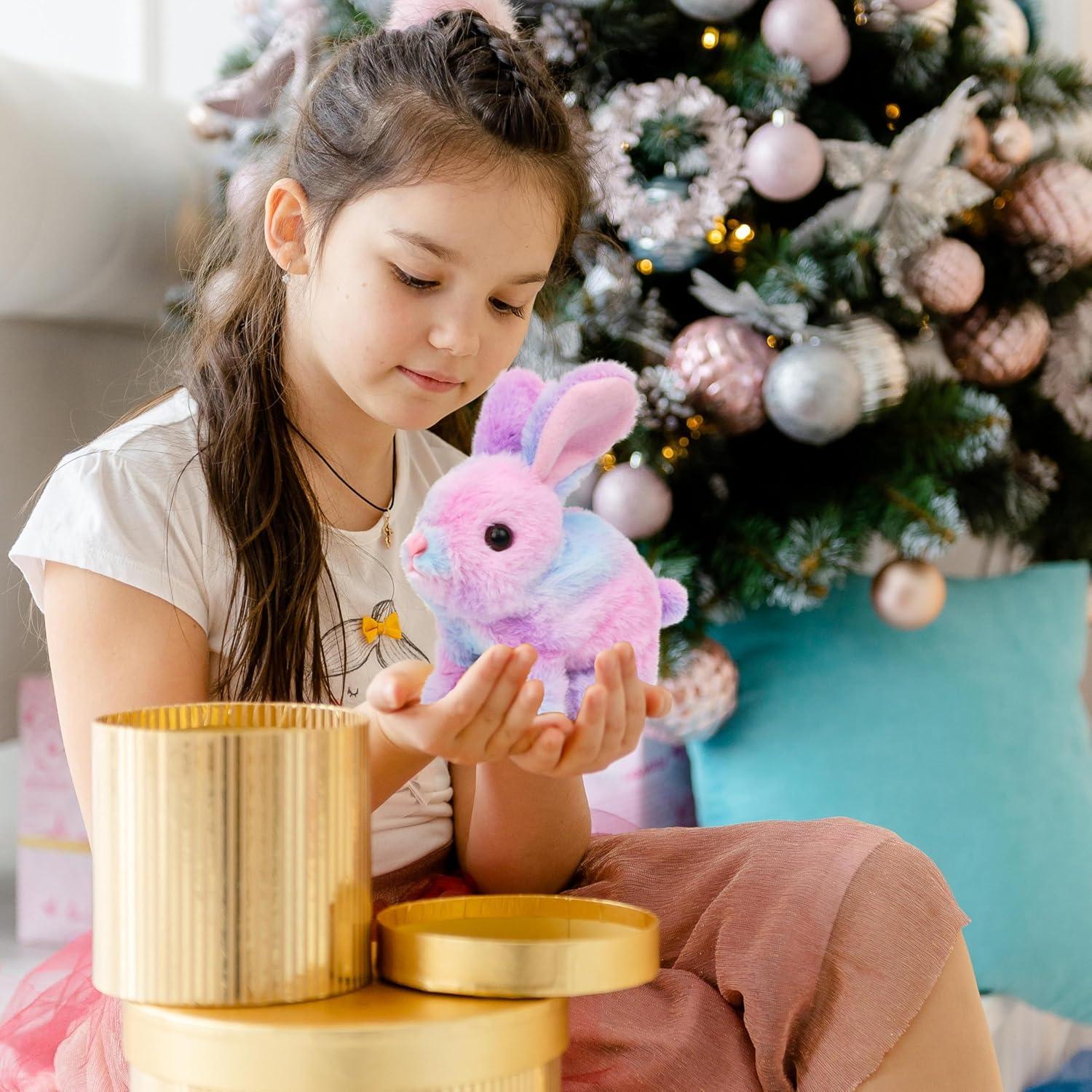 Conejo Saltarín Interactivo Easfan Peluche 18 cm con Sonidos