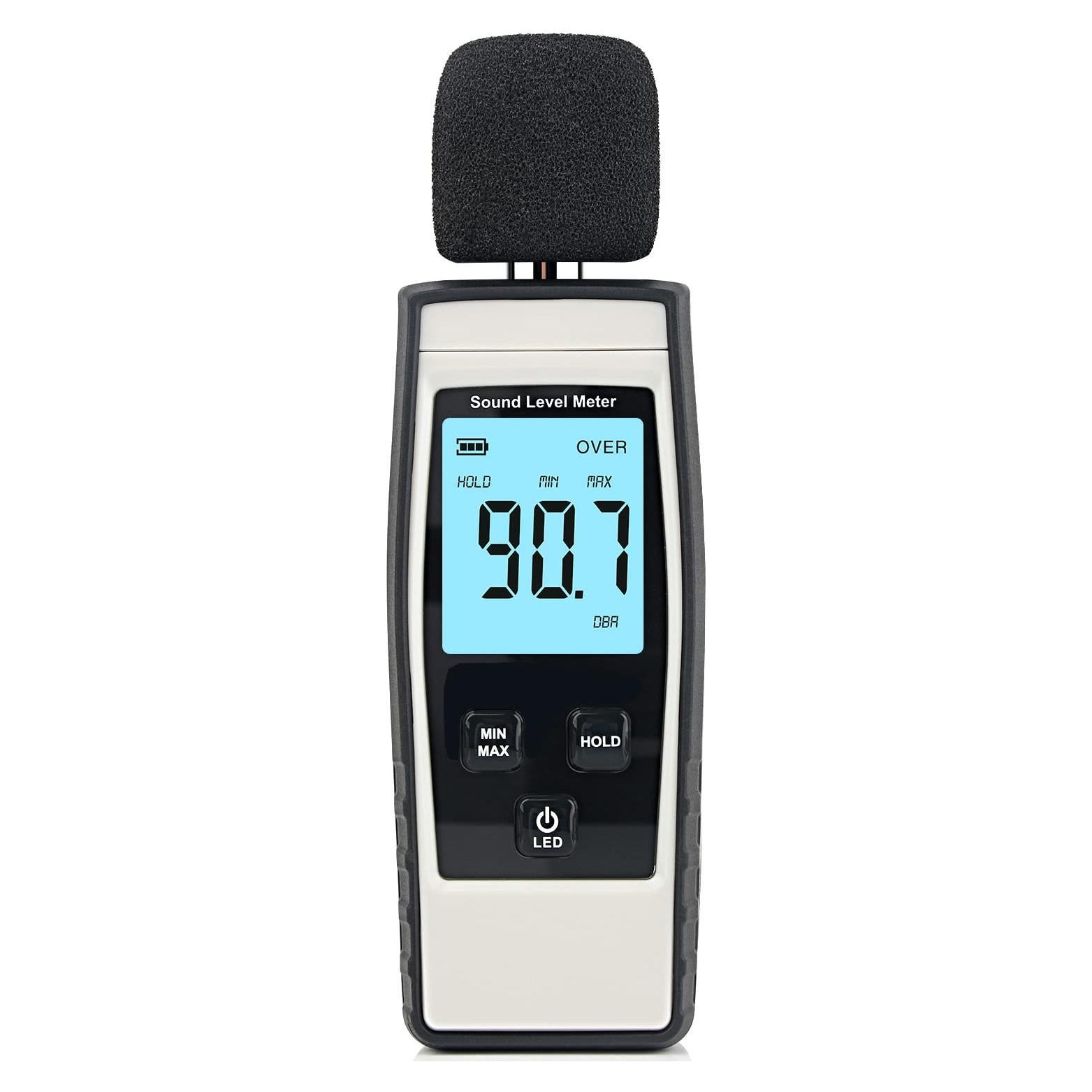 Medidor de Decibelios Digital XinJiaYi 30-130 dB(A) Gris