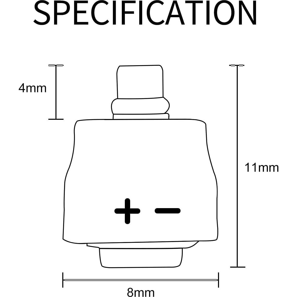 Adaptador MMCX a 0.75mm 2 Pines OKCSC Negro