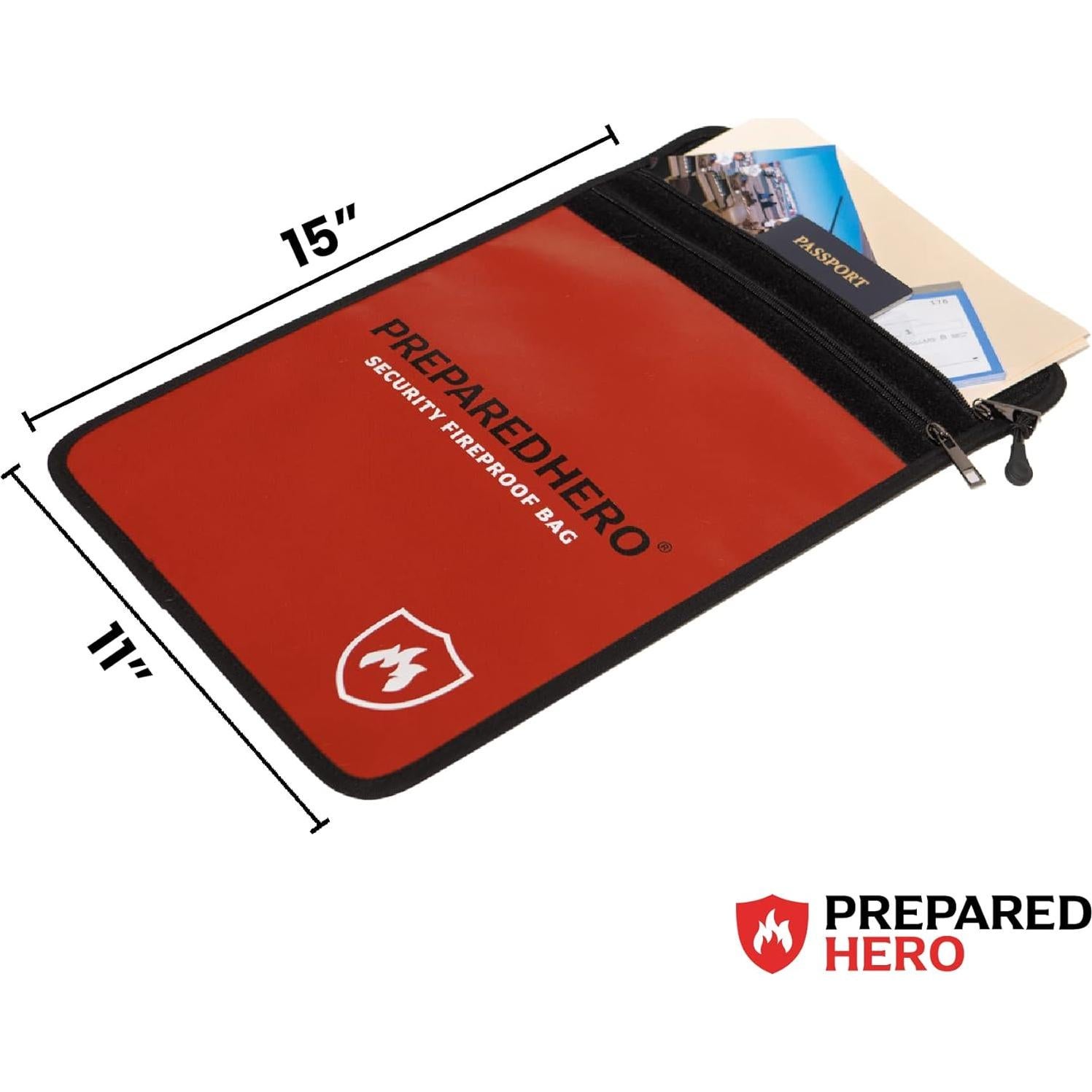 Bolsa a Prueba de Fuego Prepared Hero 27x38 cm Resistente
