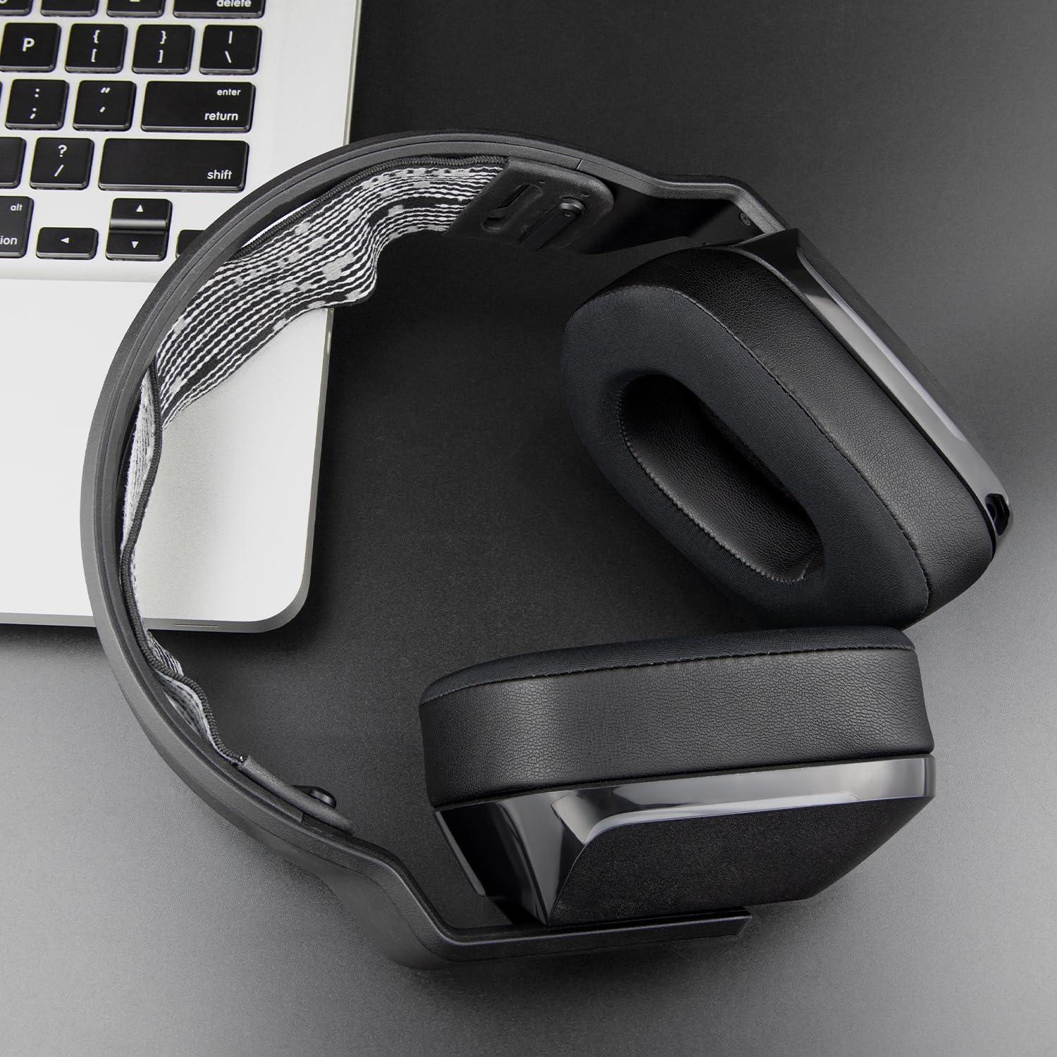 Almohadillas de Gel Refrigerante SOULWIT para Auriculares Logitech G733 G535 G335 - Negro