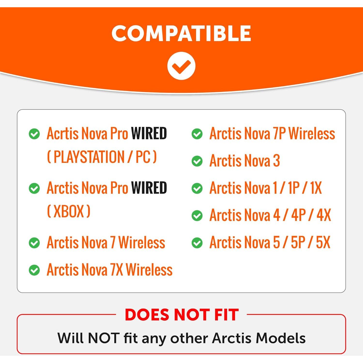 Almohadillas de Gel Enfriamiento WC FreeZe para Arctis Nova - Negro