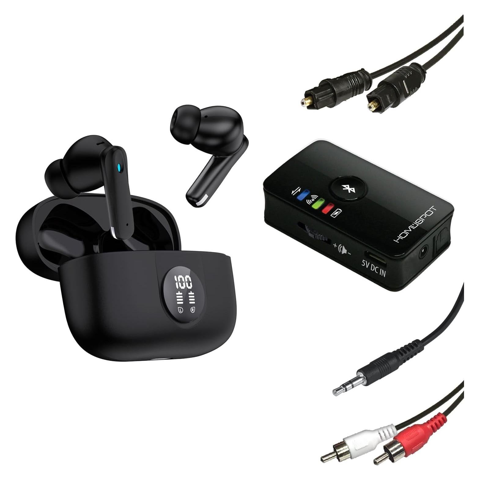 Auriculares Inalámbricos Verdaderos ANC HomeSpot con Transmisor