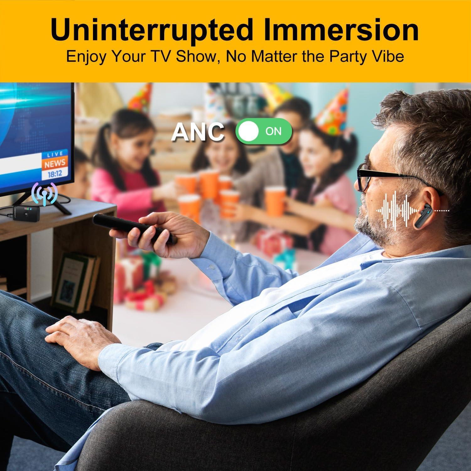 Auriculares Inalámbricos Verdaderos ANC HomeSpot con Transmisor