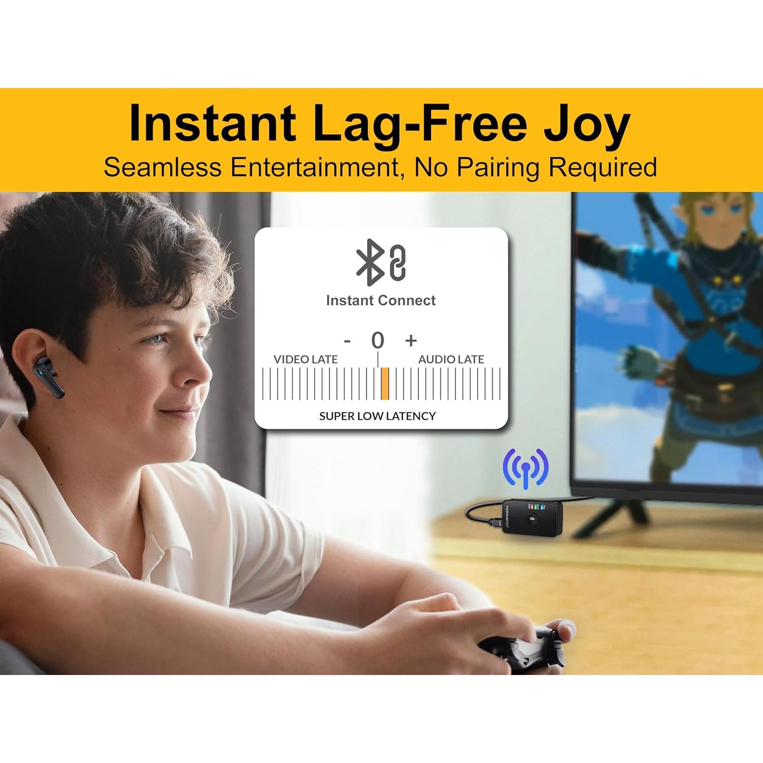 Auriculares Inalámbricos Verdaderos ANC HomeSpot con Transmisor