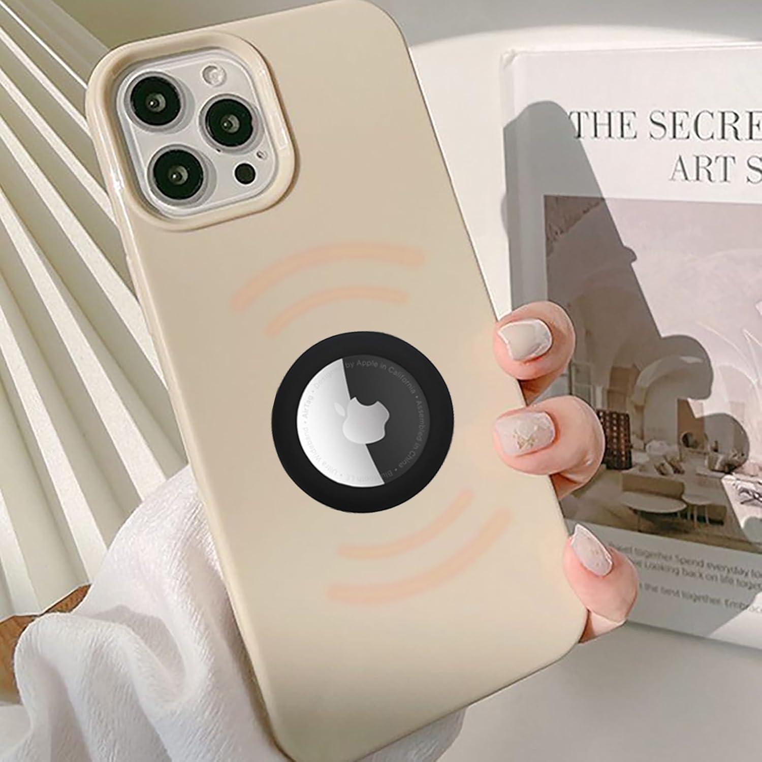 Funda de Silicona para Airtag Umvitendt con Adhesivo 3M