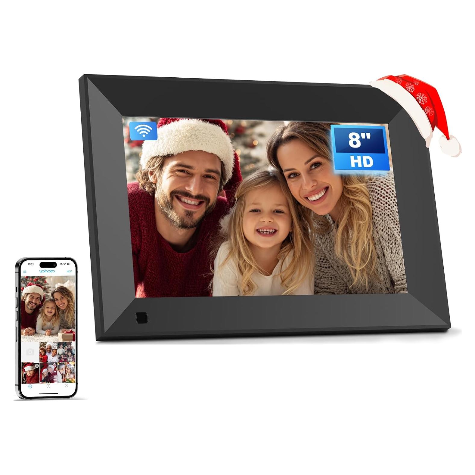 Marco de Fotos Digital Arktronic 8" HD WiFi 16GB Negro