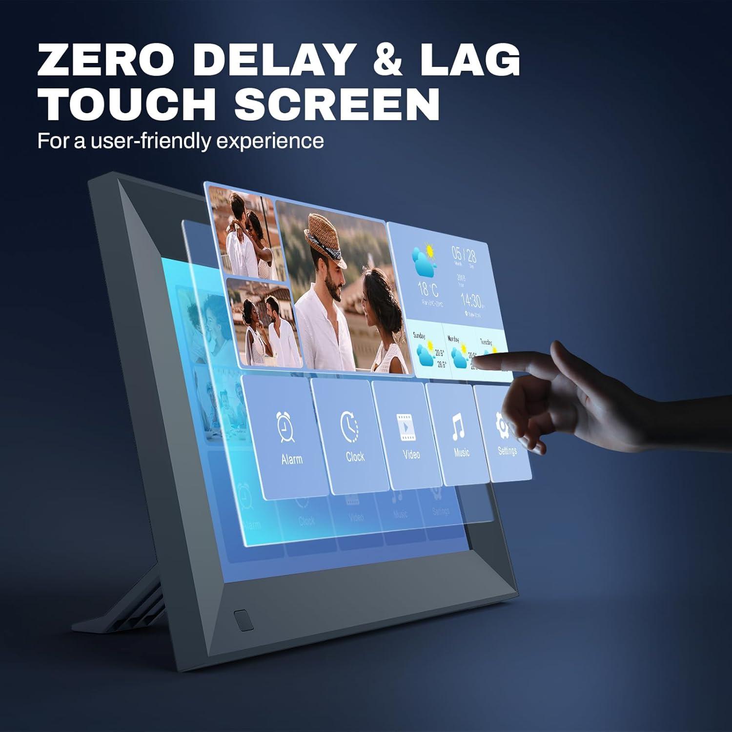 Marco de Fotos Digital Arktronic 8" HD WiFi 16GB Negro