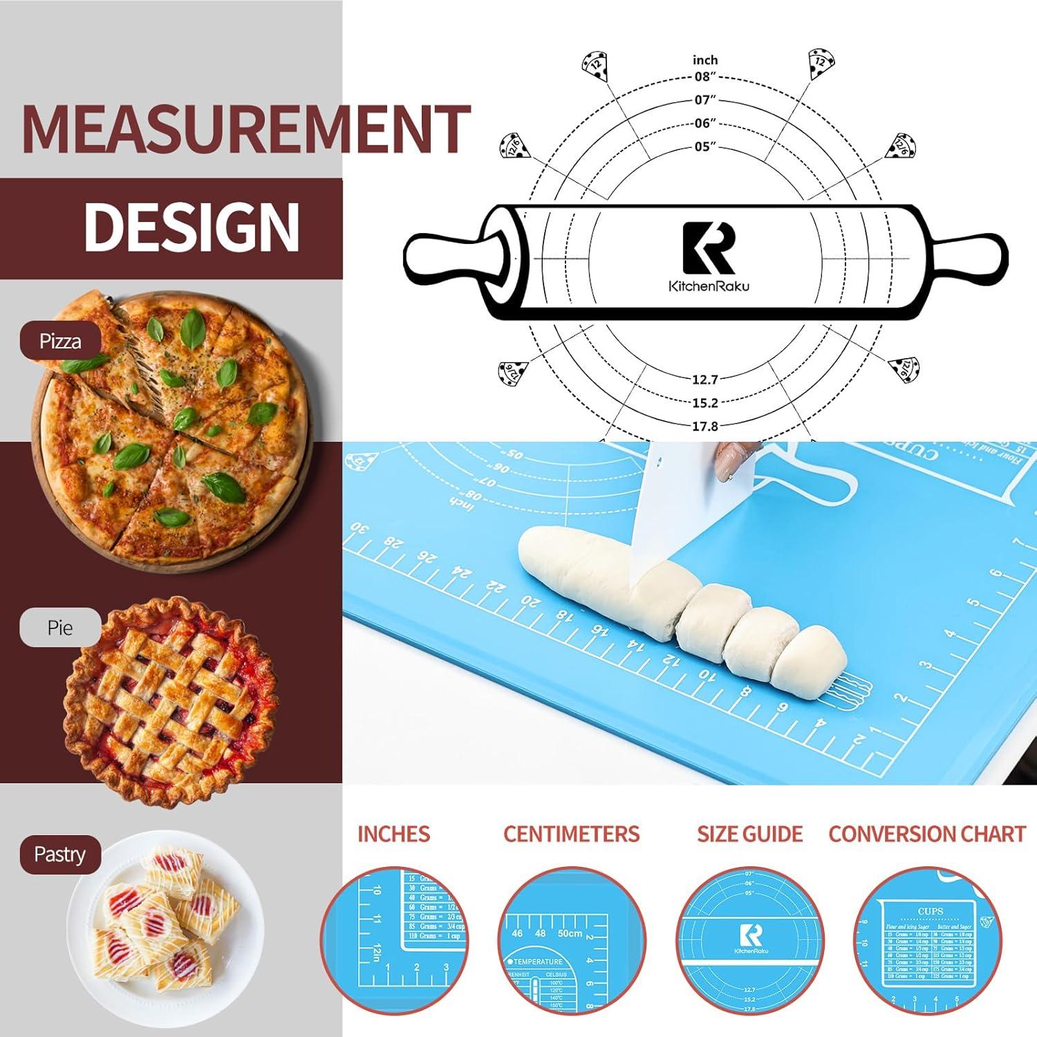 Alfombrilla de Hornear de Silicona KitchenRaku 50.8x71.1cm Antiadherente