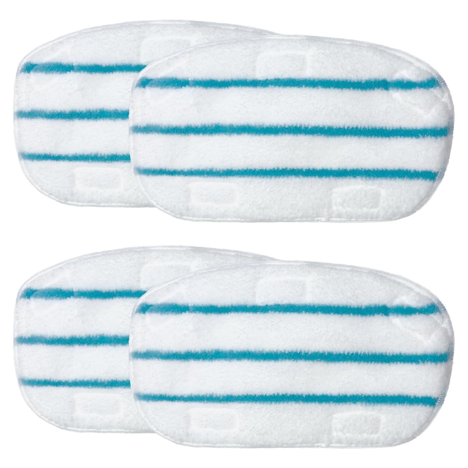 Paños de Mopa a Vapor Microfibra JIUMEE 4 Piezas Azul y Blanco