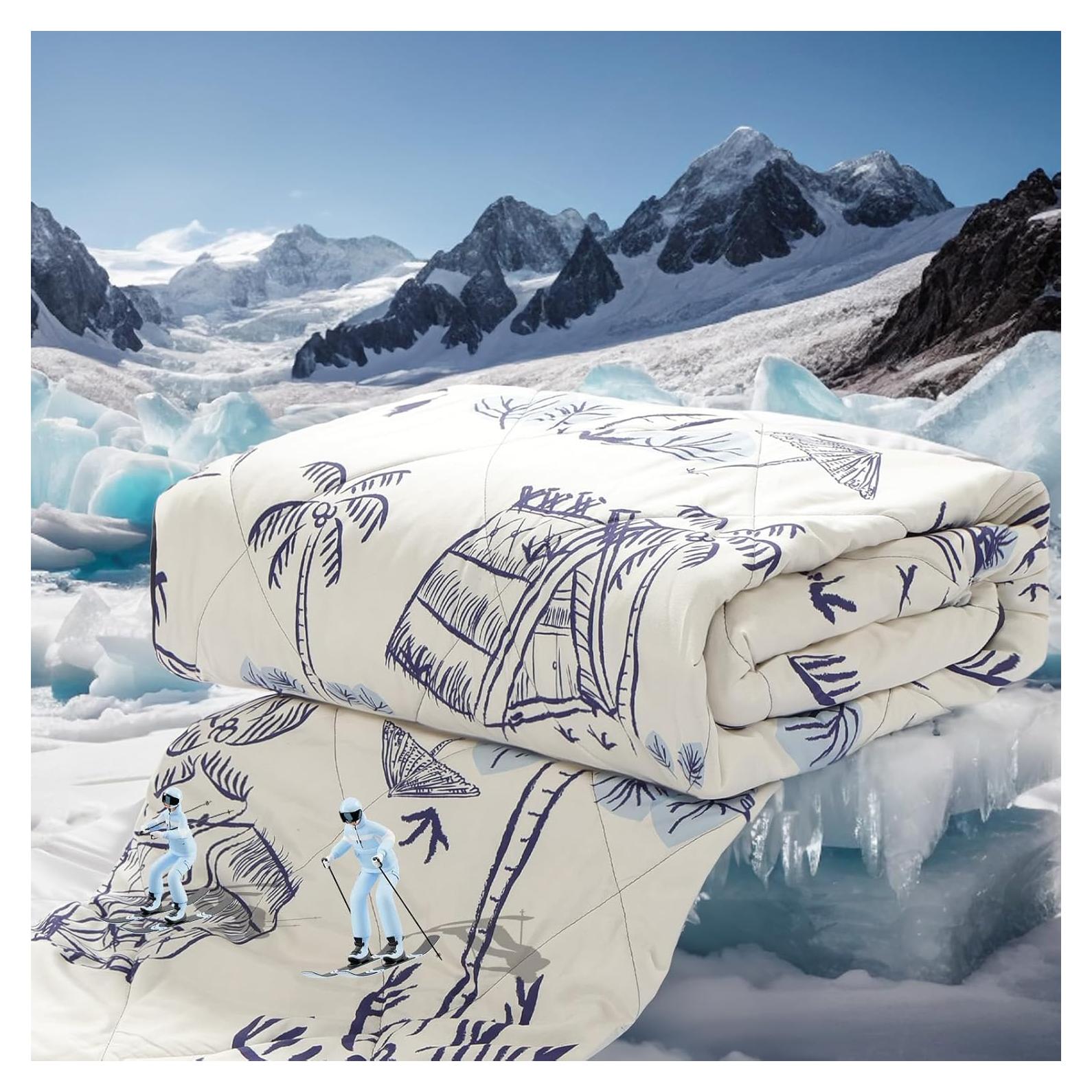 Manta Refrigerante ZonLi 127x178cm Azul Costero Transpirable