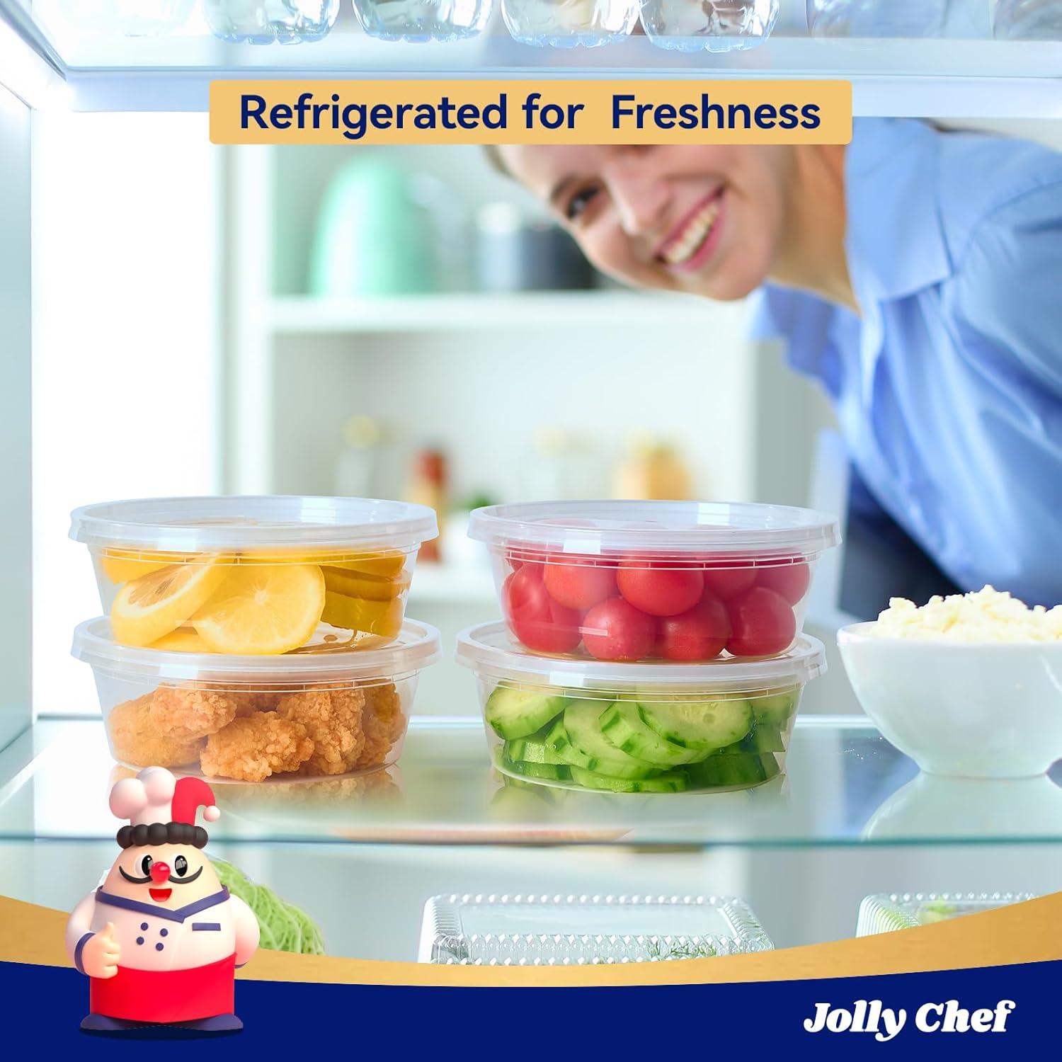 Contenedores de Almacenamiento JOLLY CHEF 8 OZ 50 Set Herméticos
