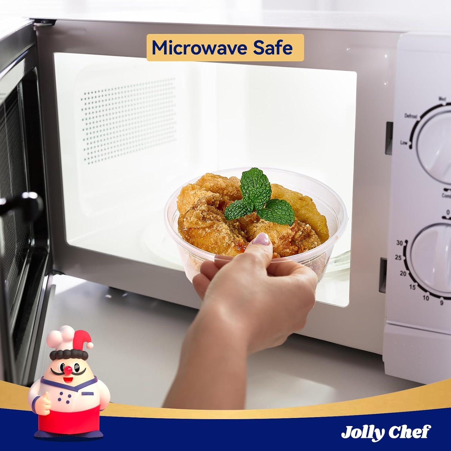 Contenedores de Almacenamiento JOLLY CHEF 8 OZ 50 Set Herméticos