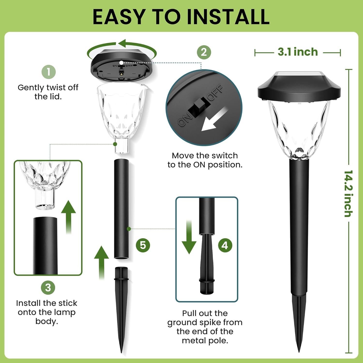 Luces Solares para Exteriores SUNCKET 8 Paquete IP44